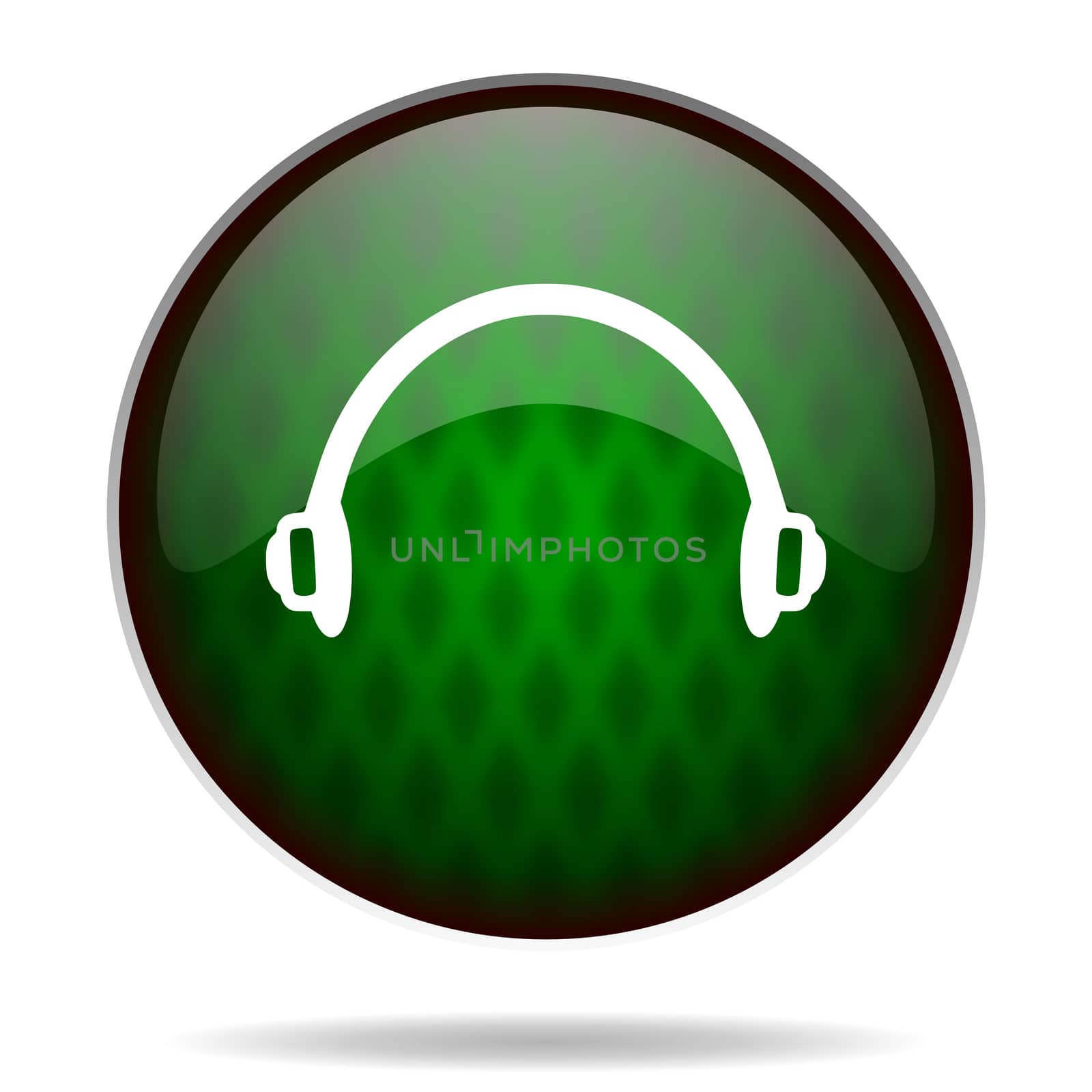 headphones green internet icon