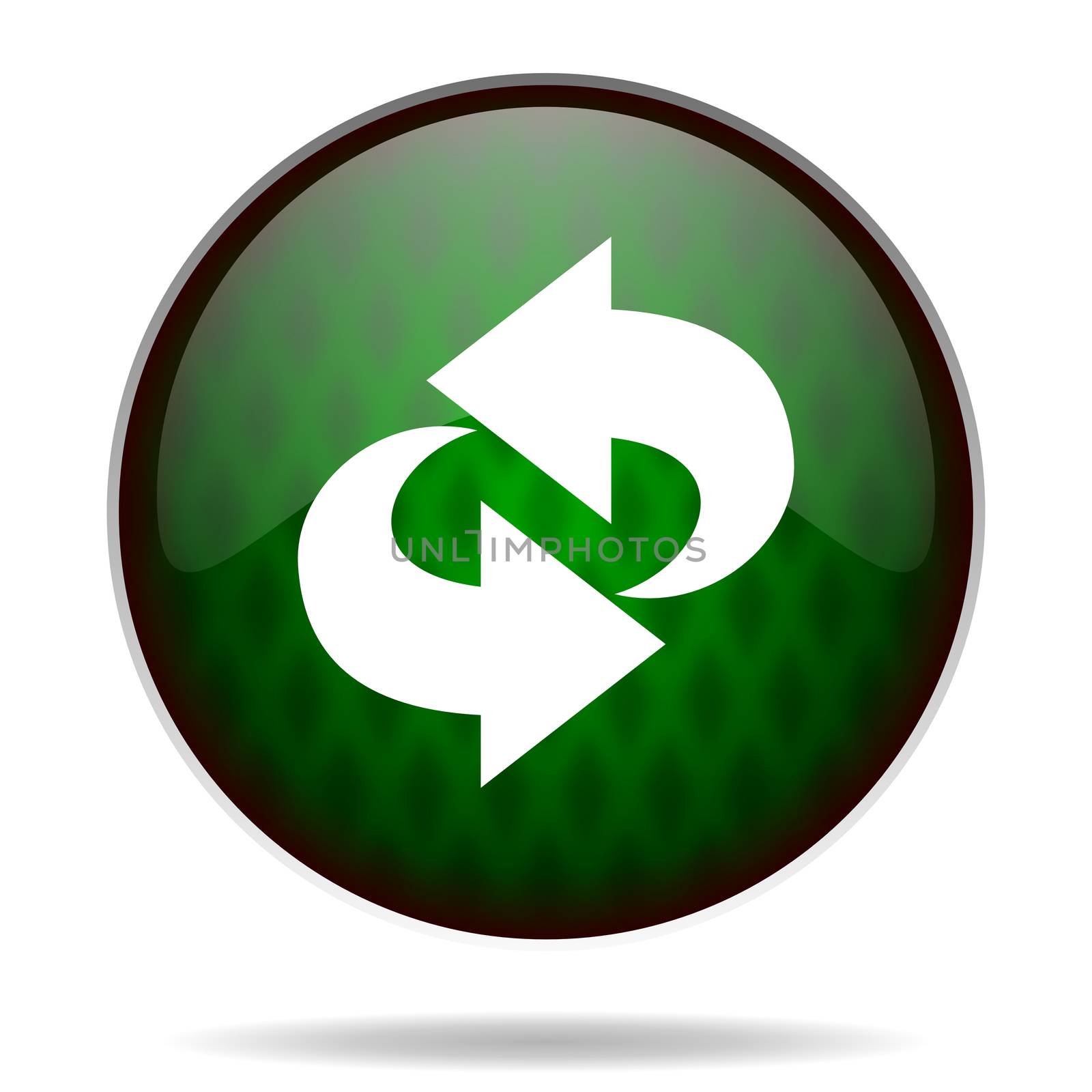 rotation green internet icon