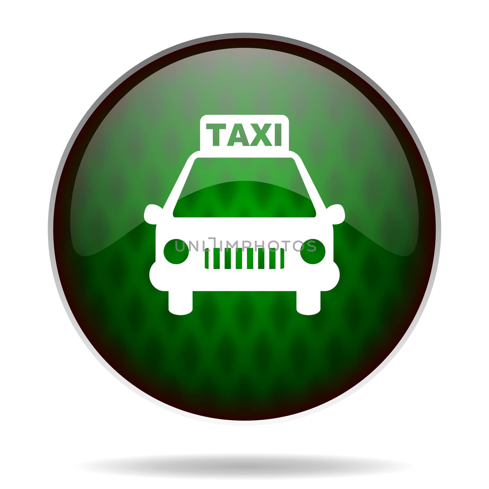 taxi green internet icon