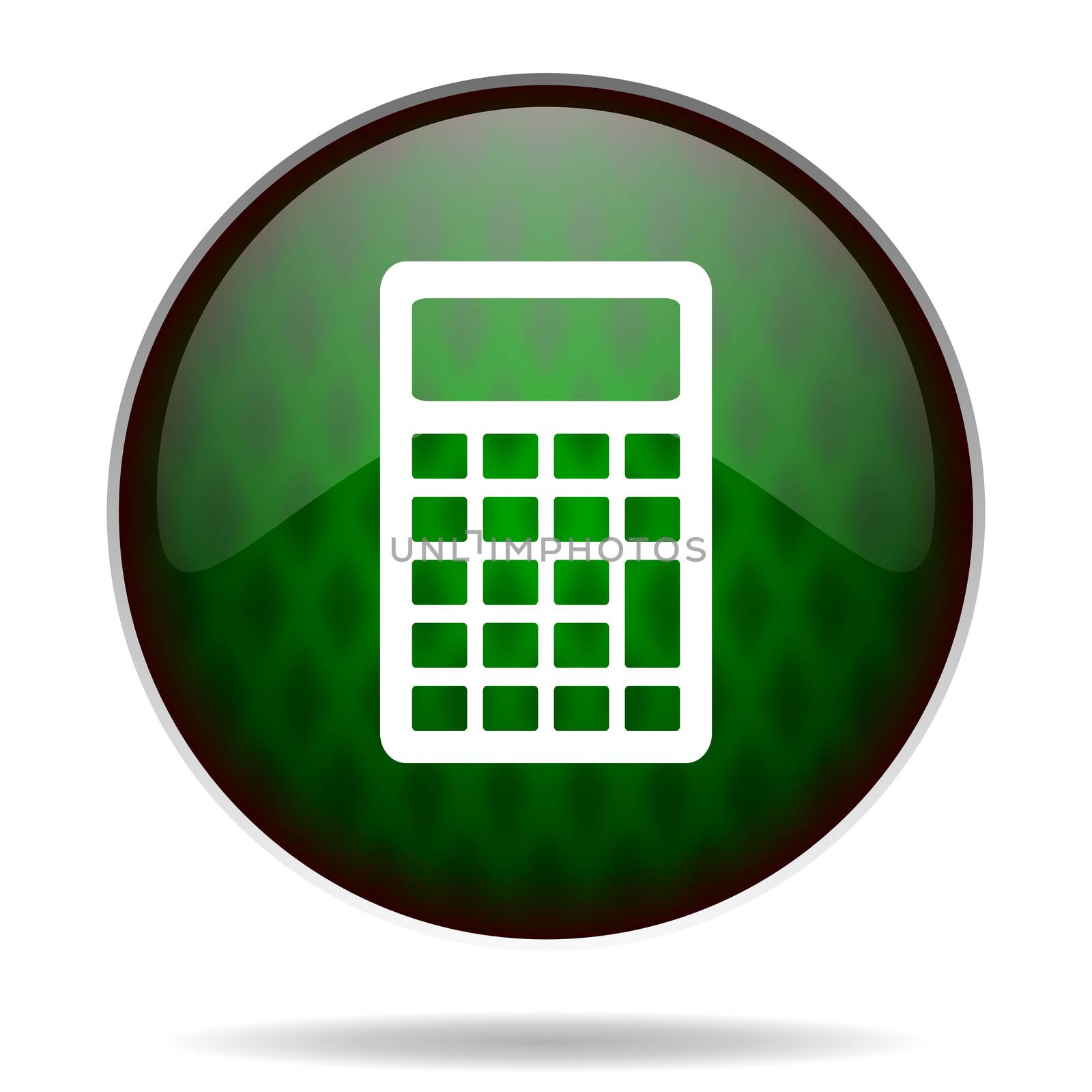 calculator green internet icon