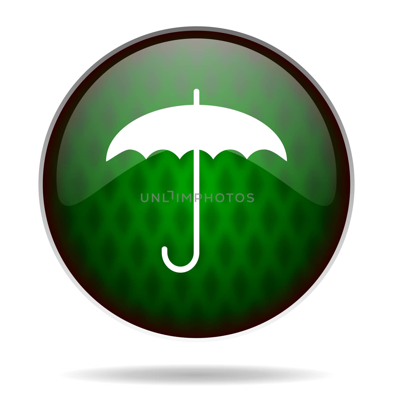 umbrella green internet icon