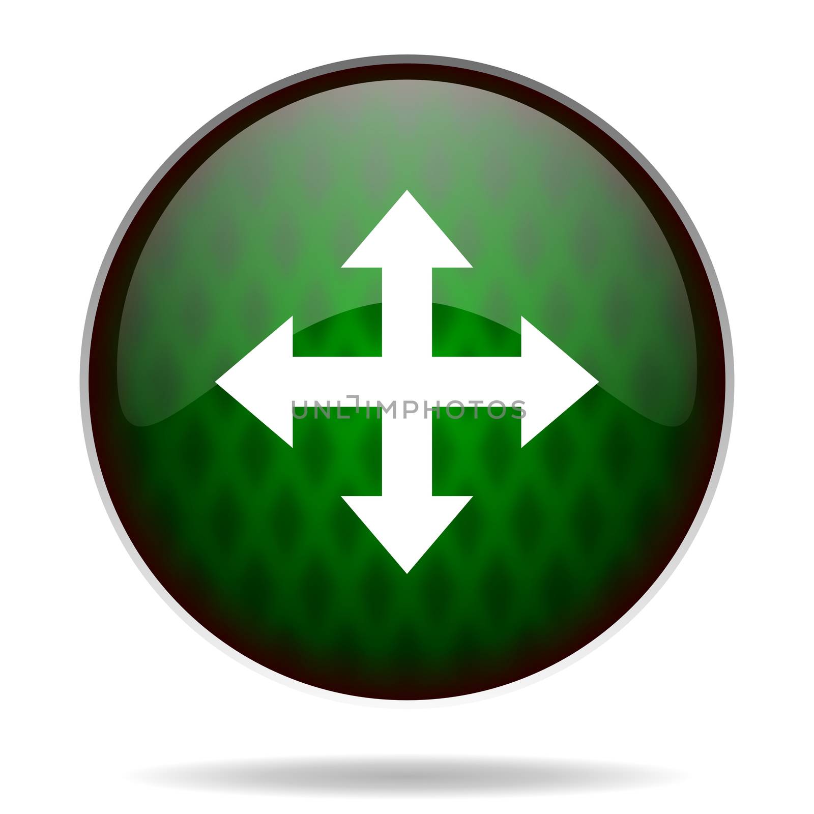 arrow green internet icon