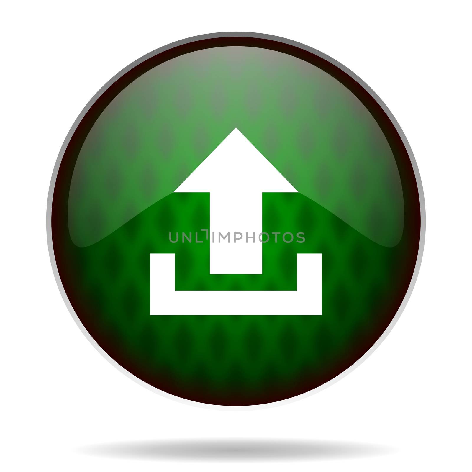 upload green internet icon