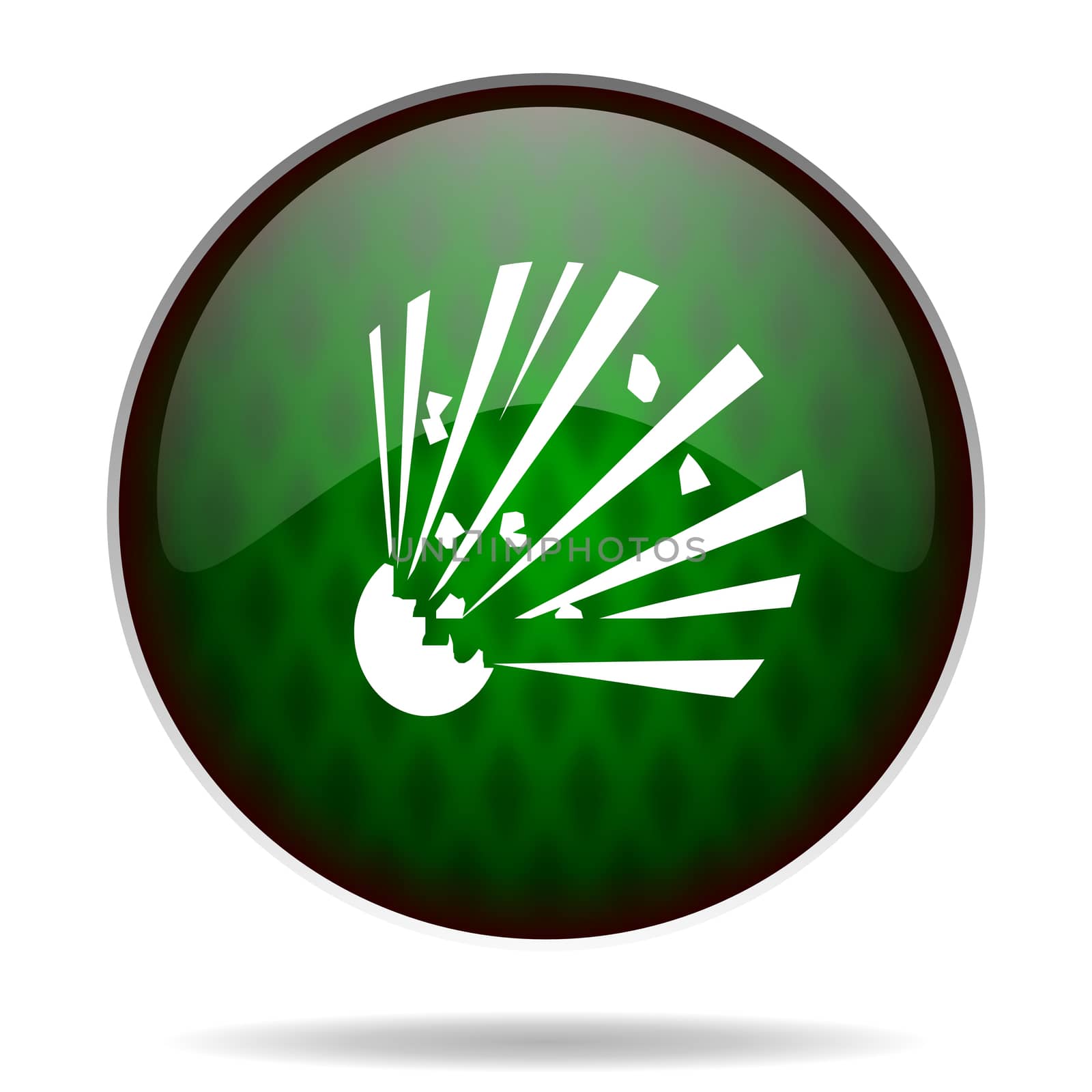 bomb green internet icon