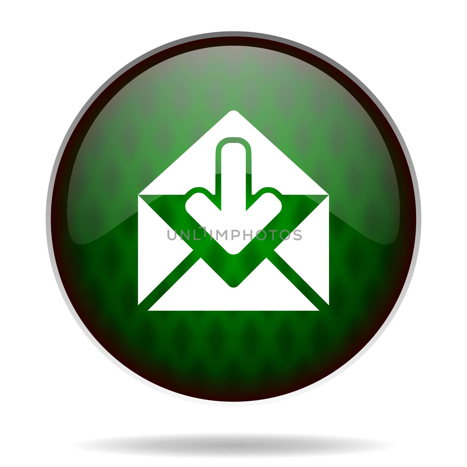 email green internet icon