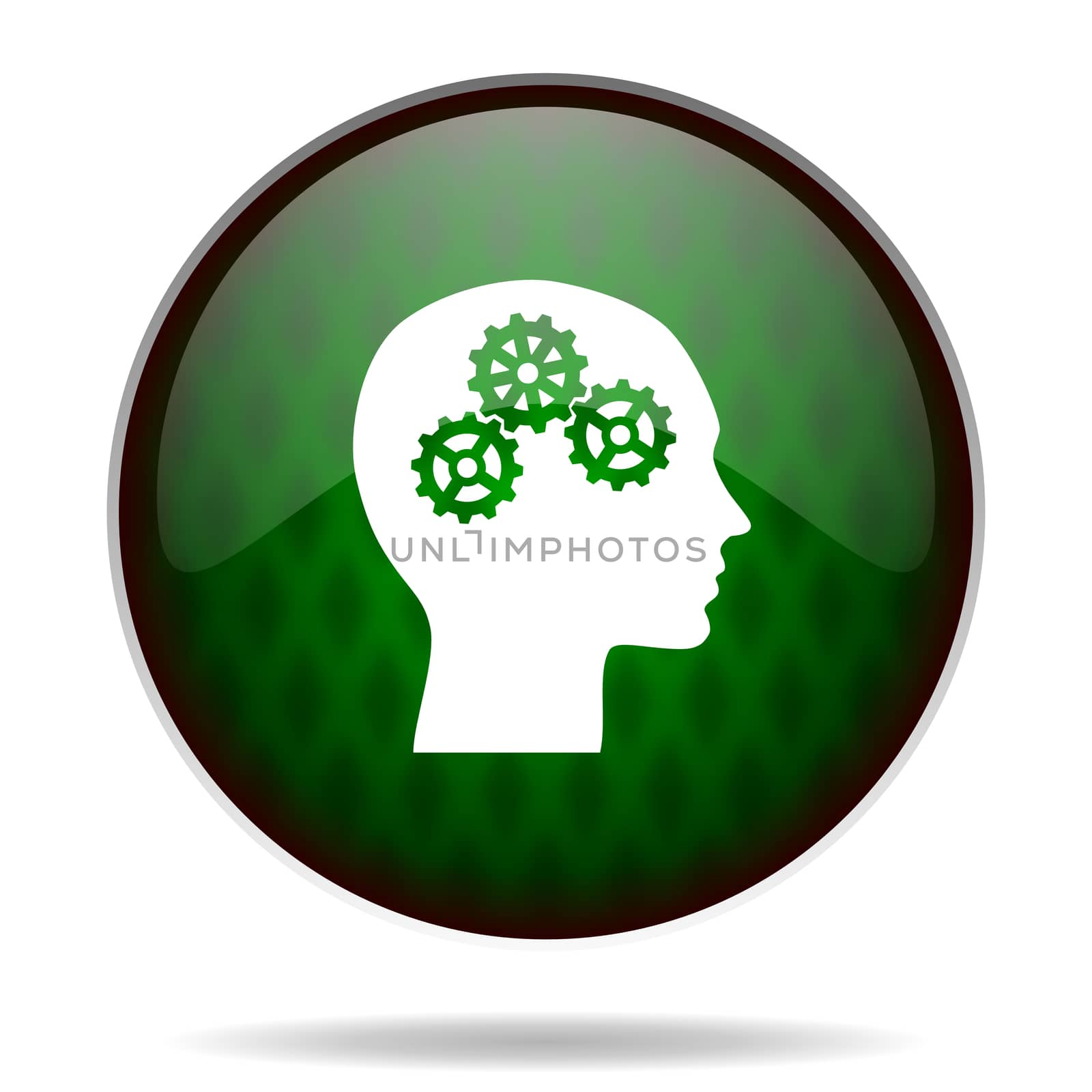 head green internet icon