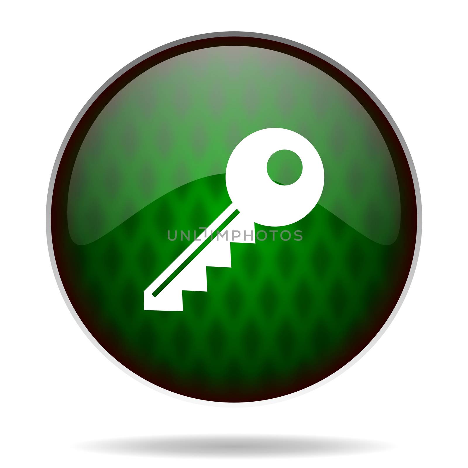 key green internet icon