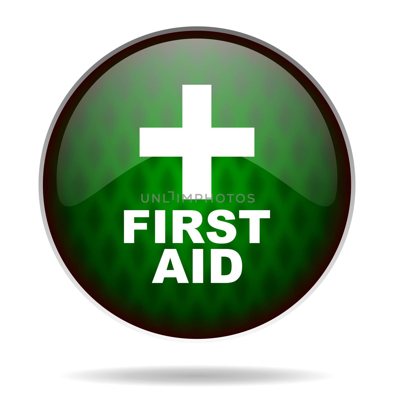 first aid green internet icon