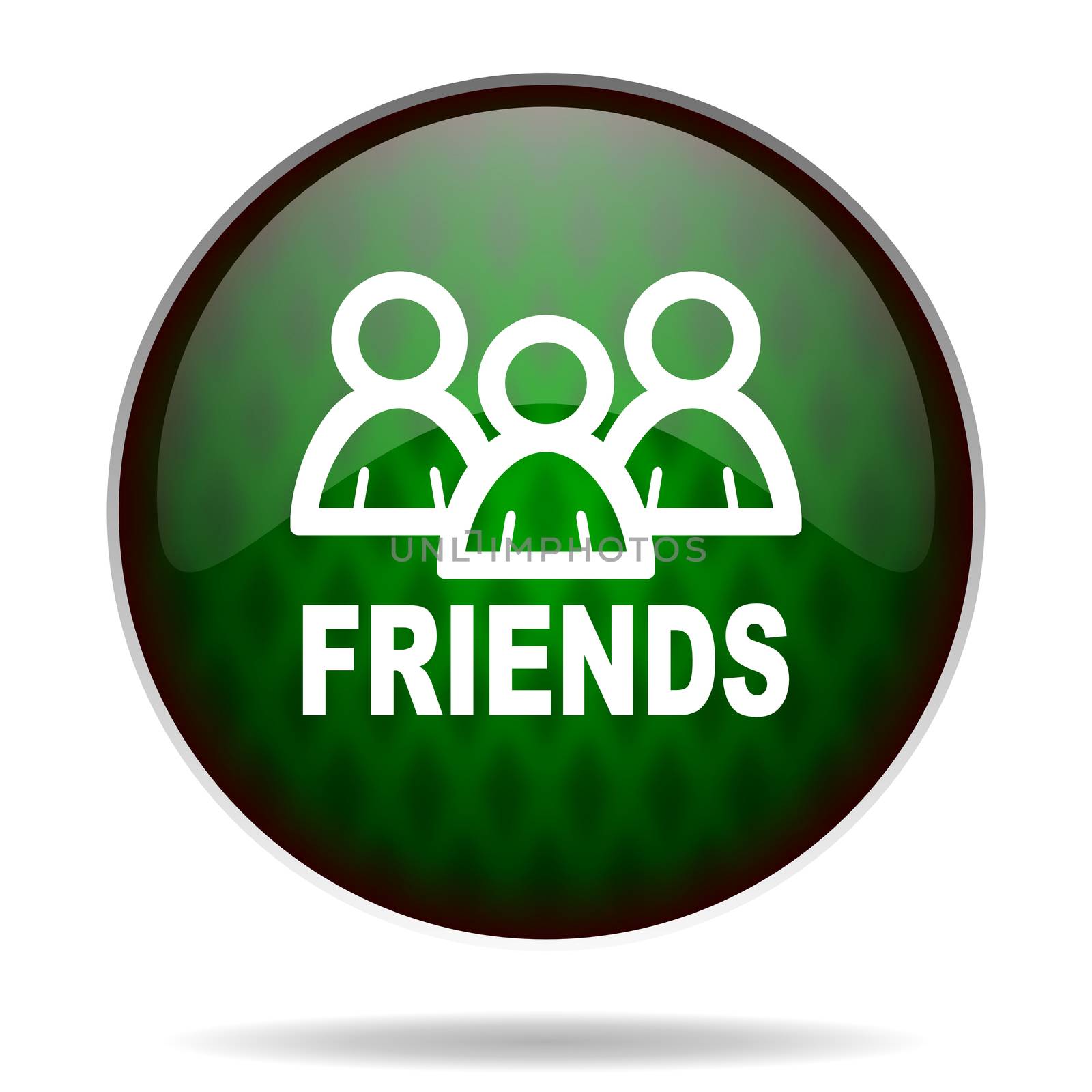 friends green internet icon