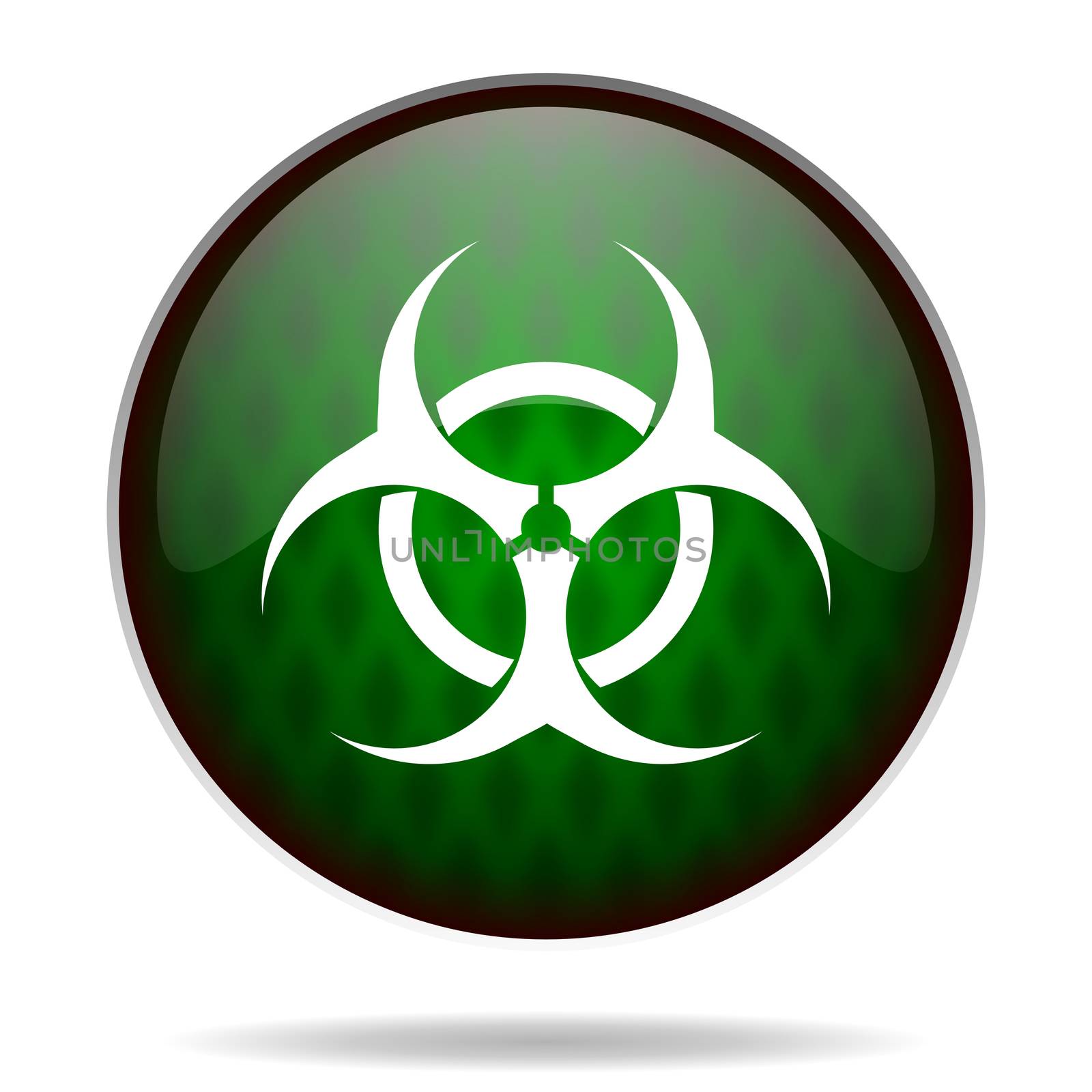 biohazard green internet icon