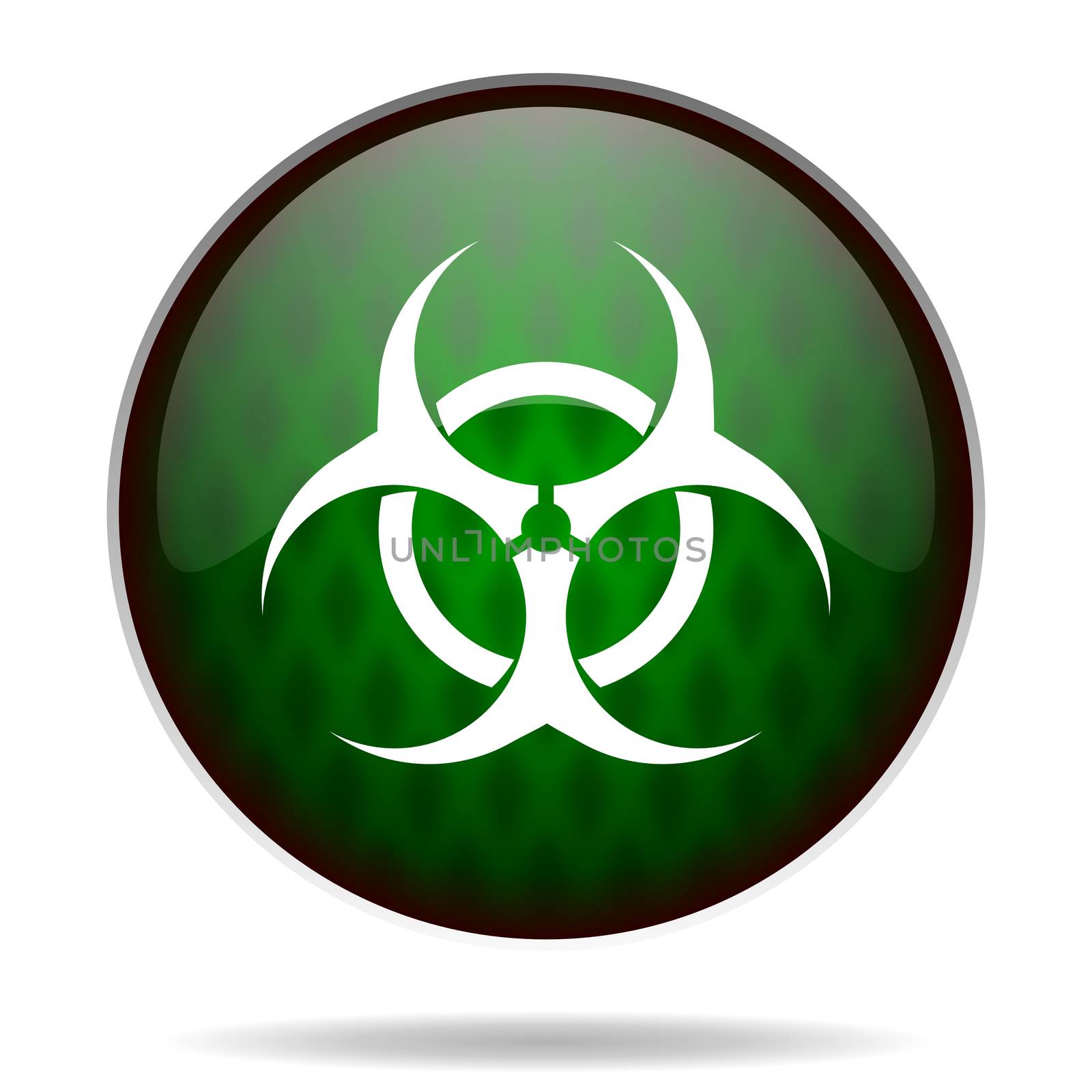 biohazard green internet icon