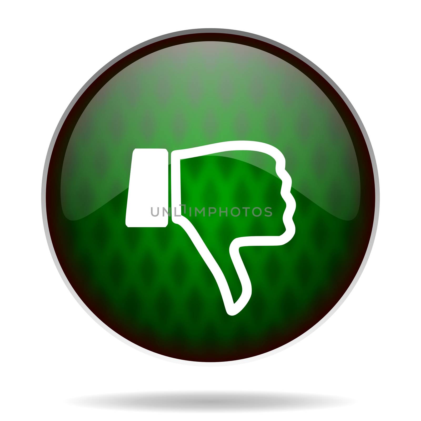 dislike green internet icon