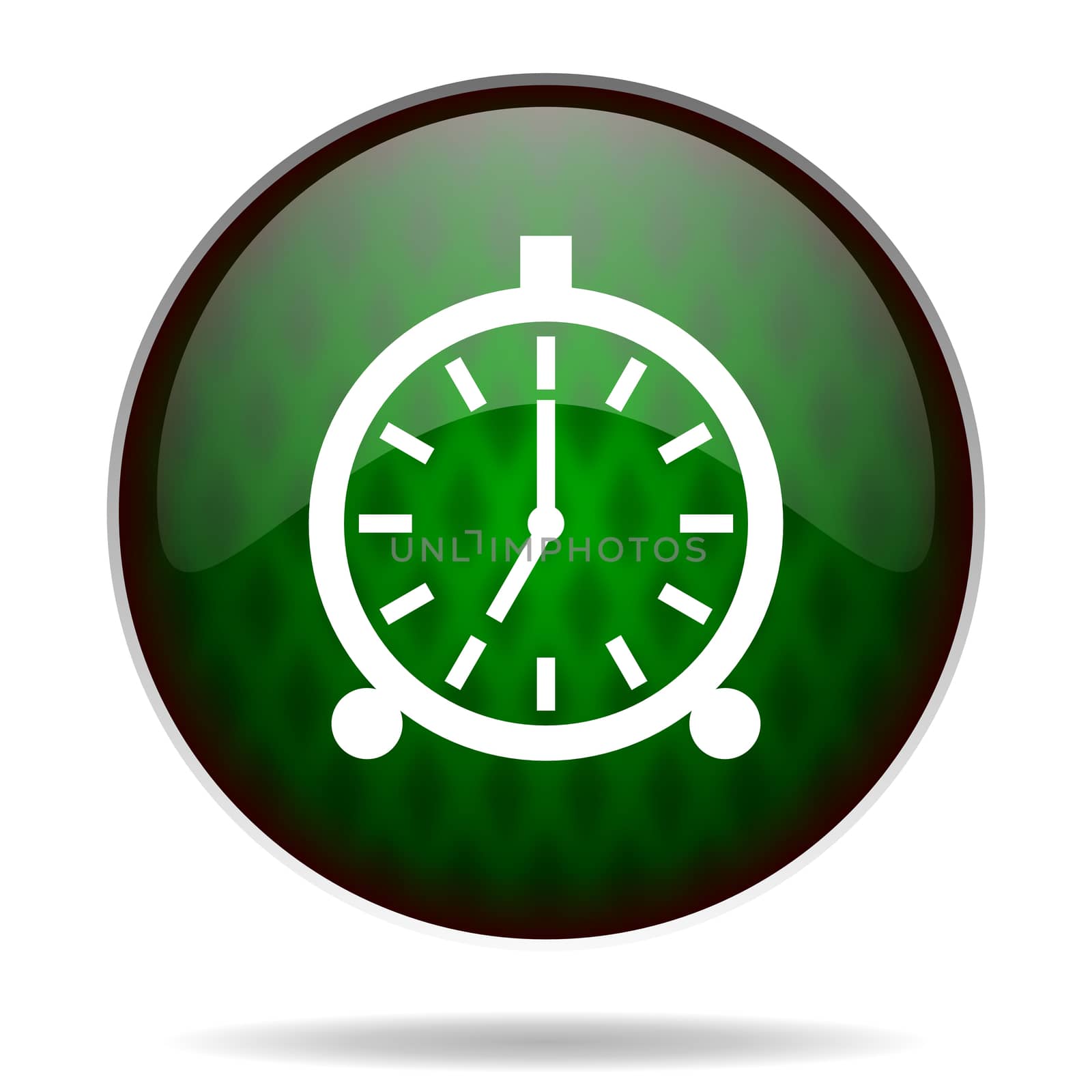 alarm green internet icon