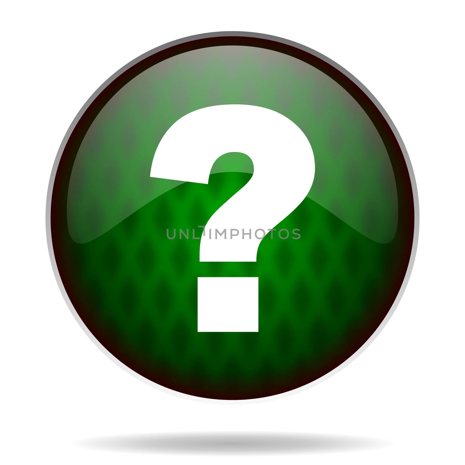 question mark green internet icon