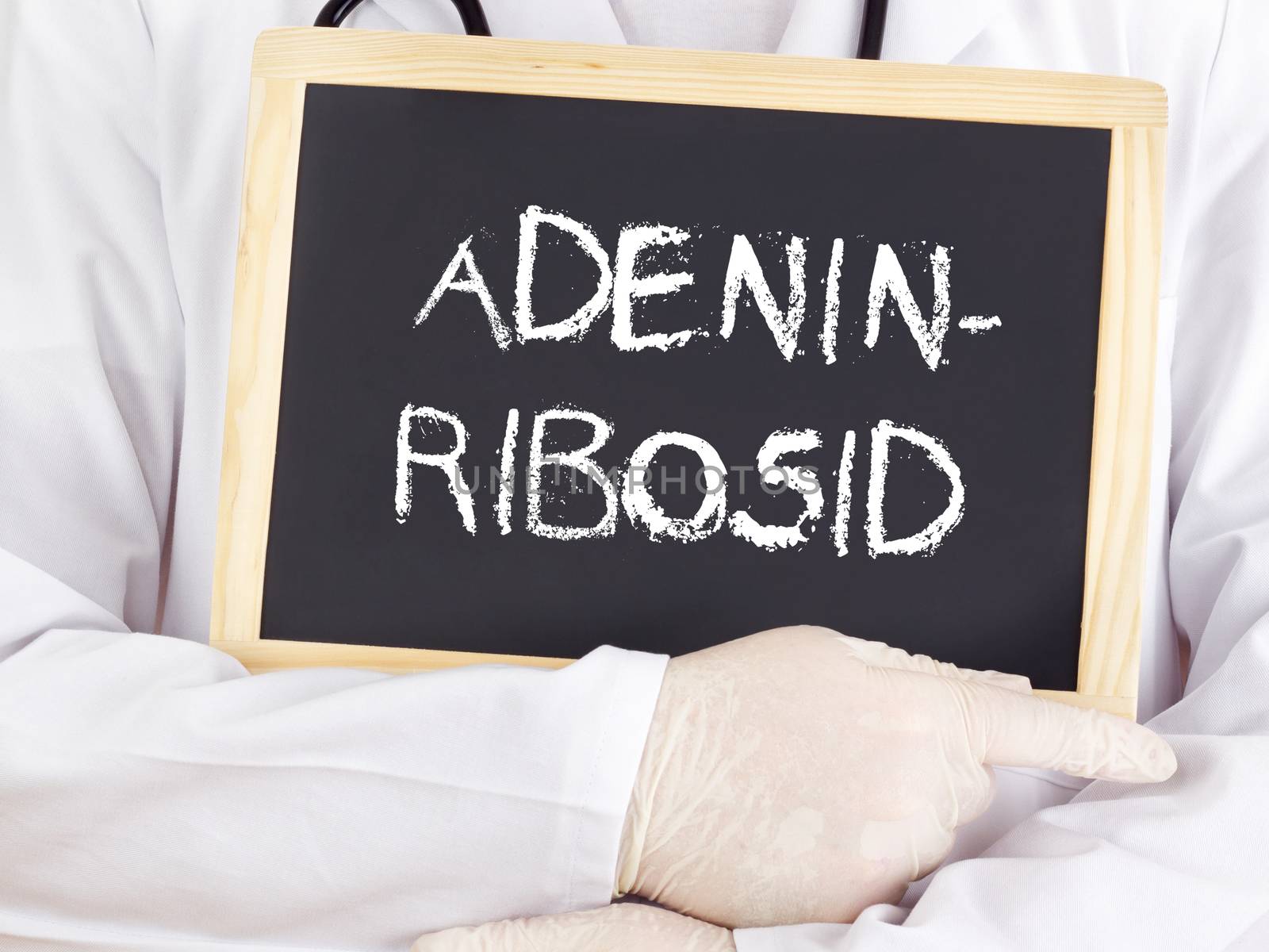 Doctor shows information: adenine riboside in german by gwolters