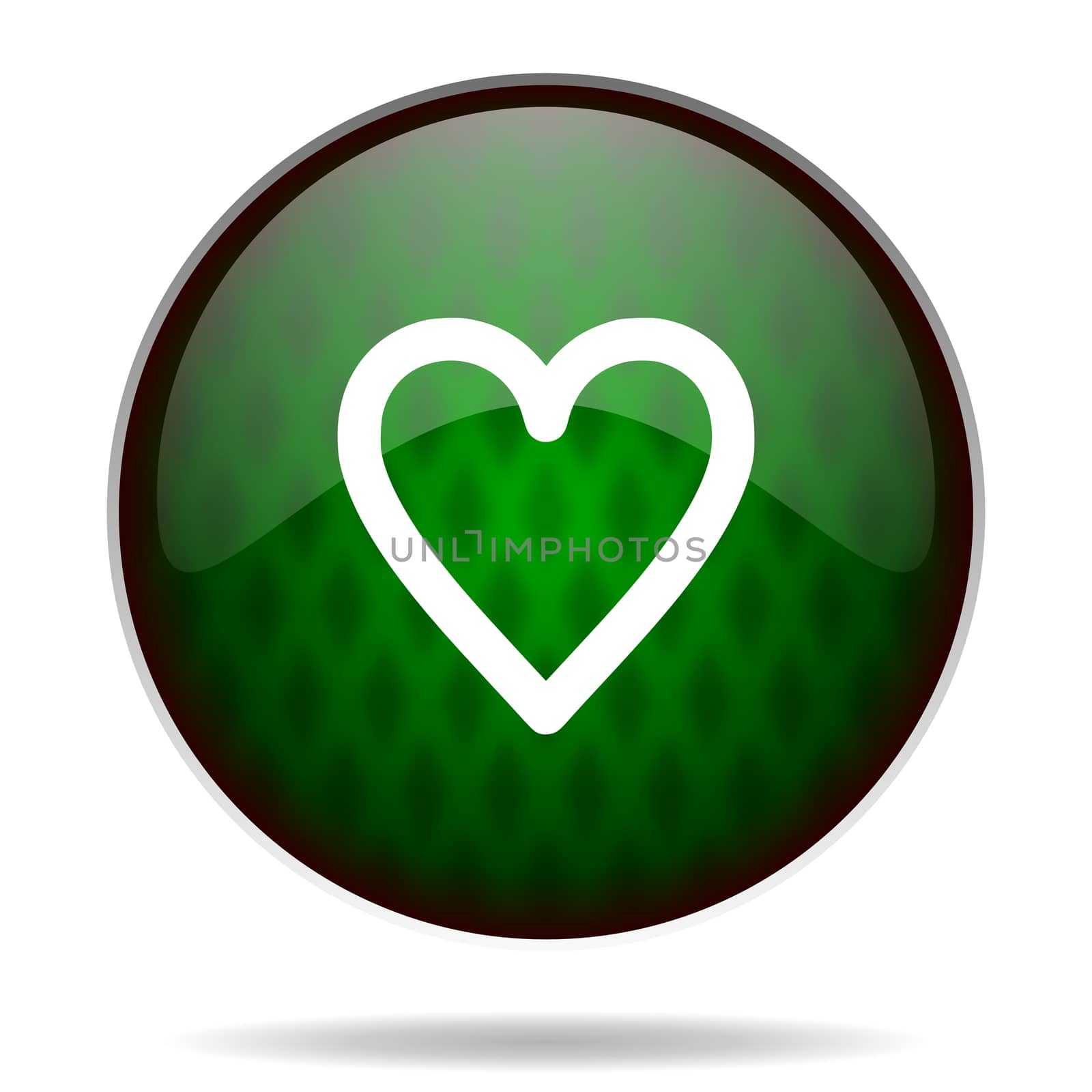 heart green internet icon