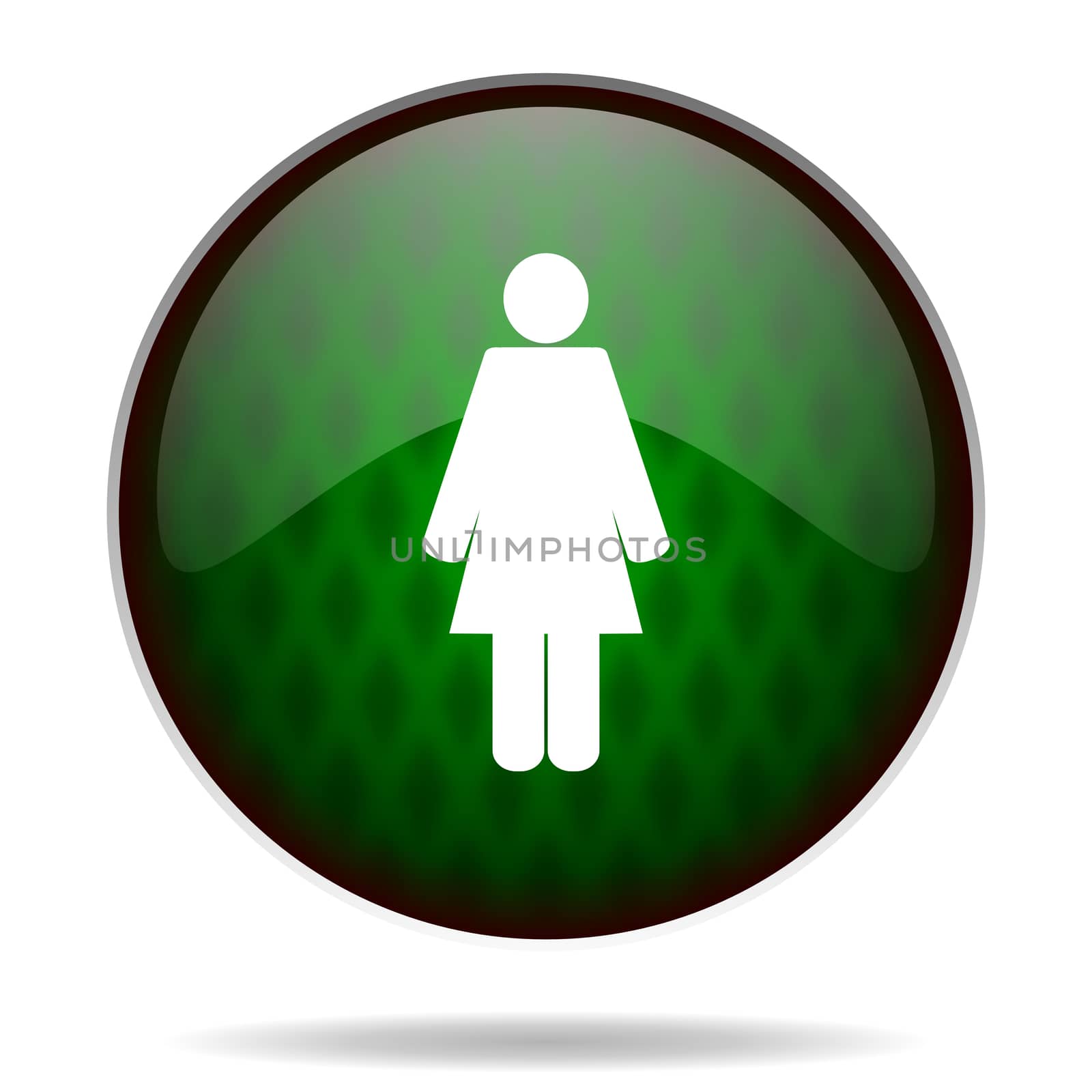 female green internet icon