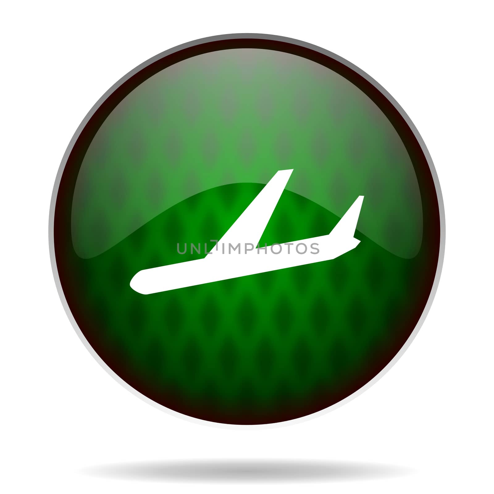 arrivals green internet icon