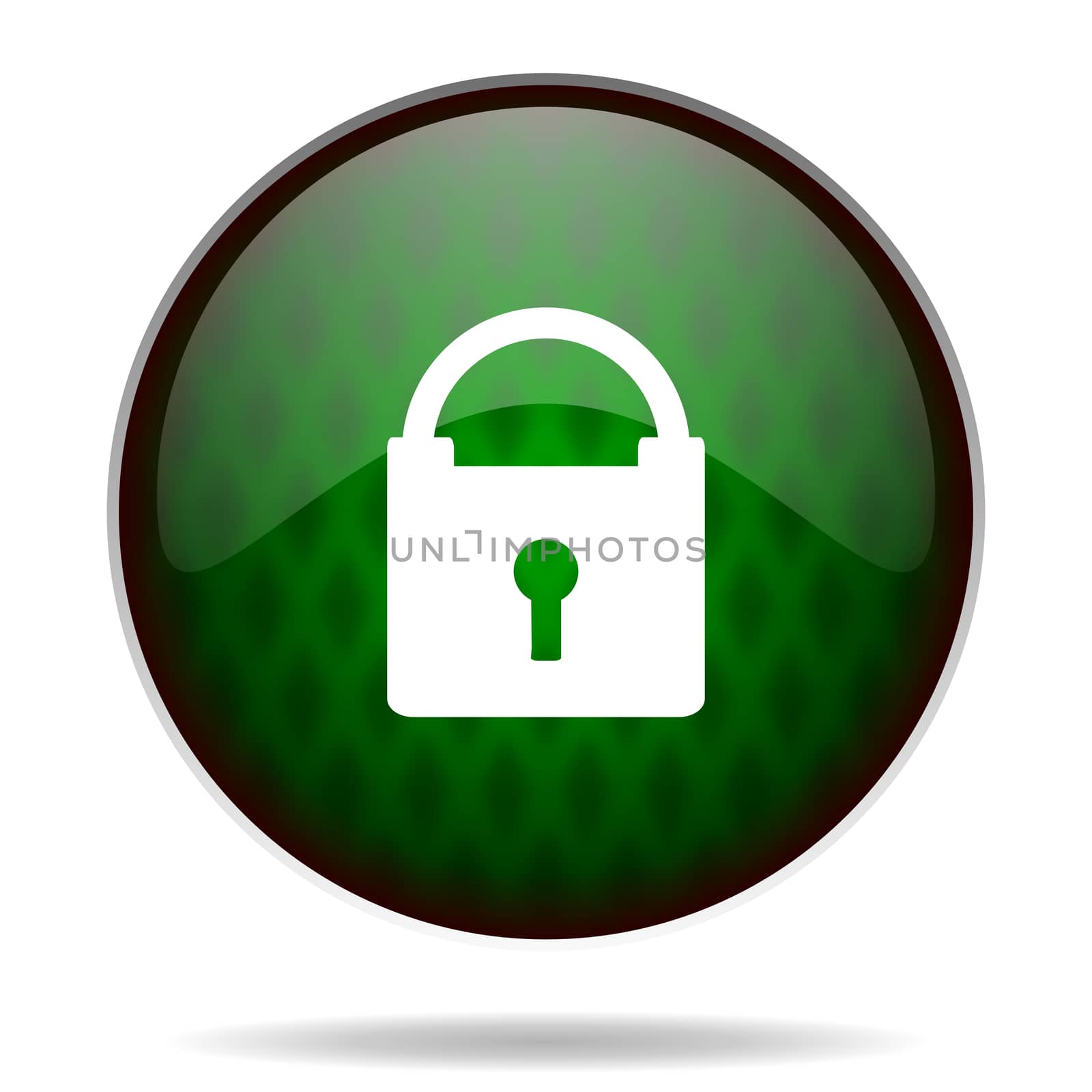 padlock green internet icon
