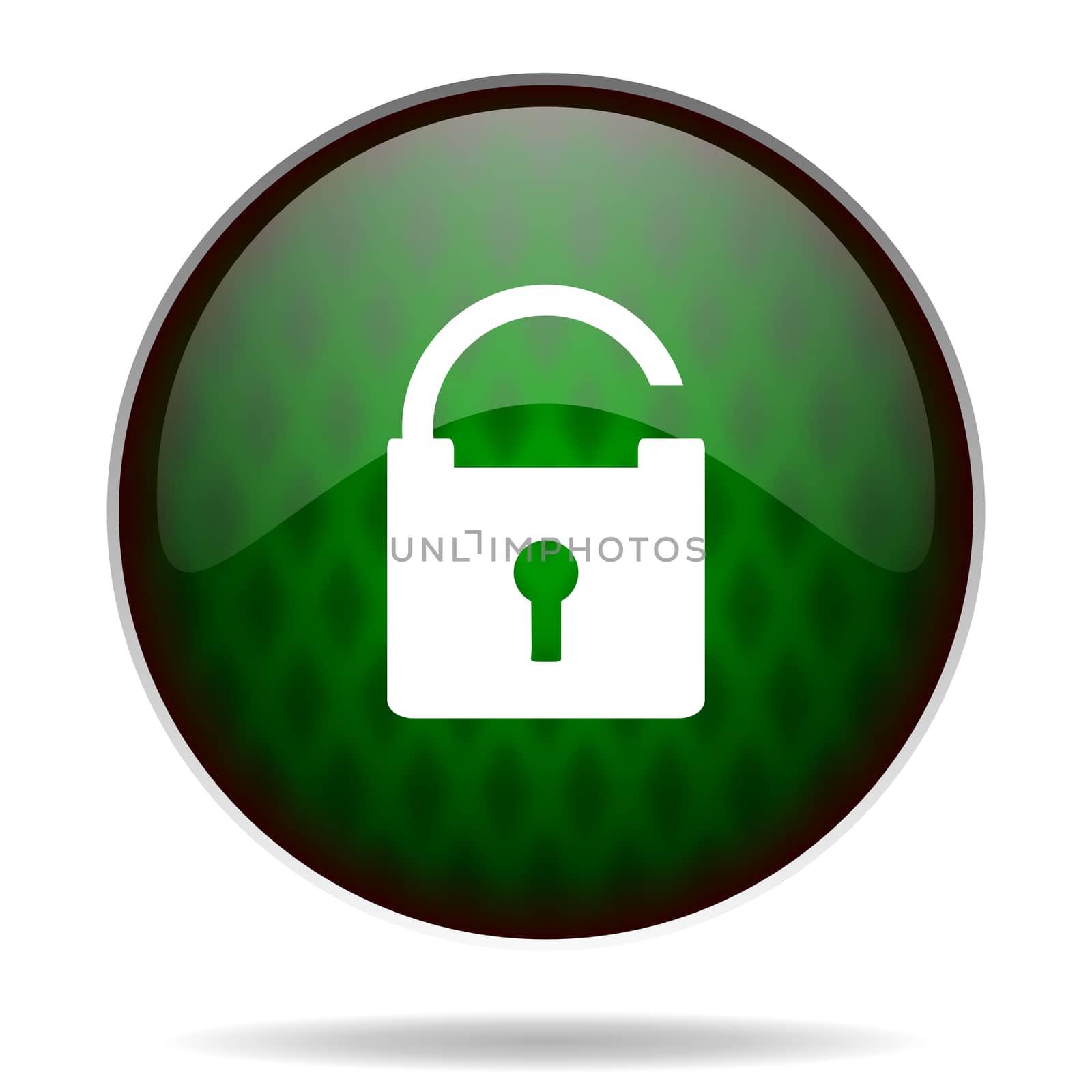 padlock green internet icon