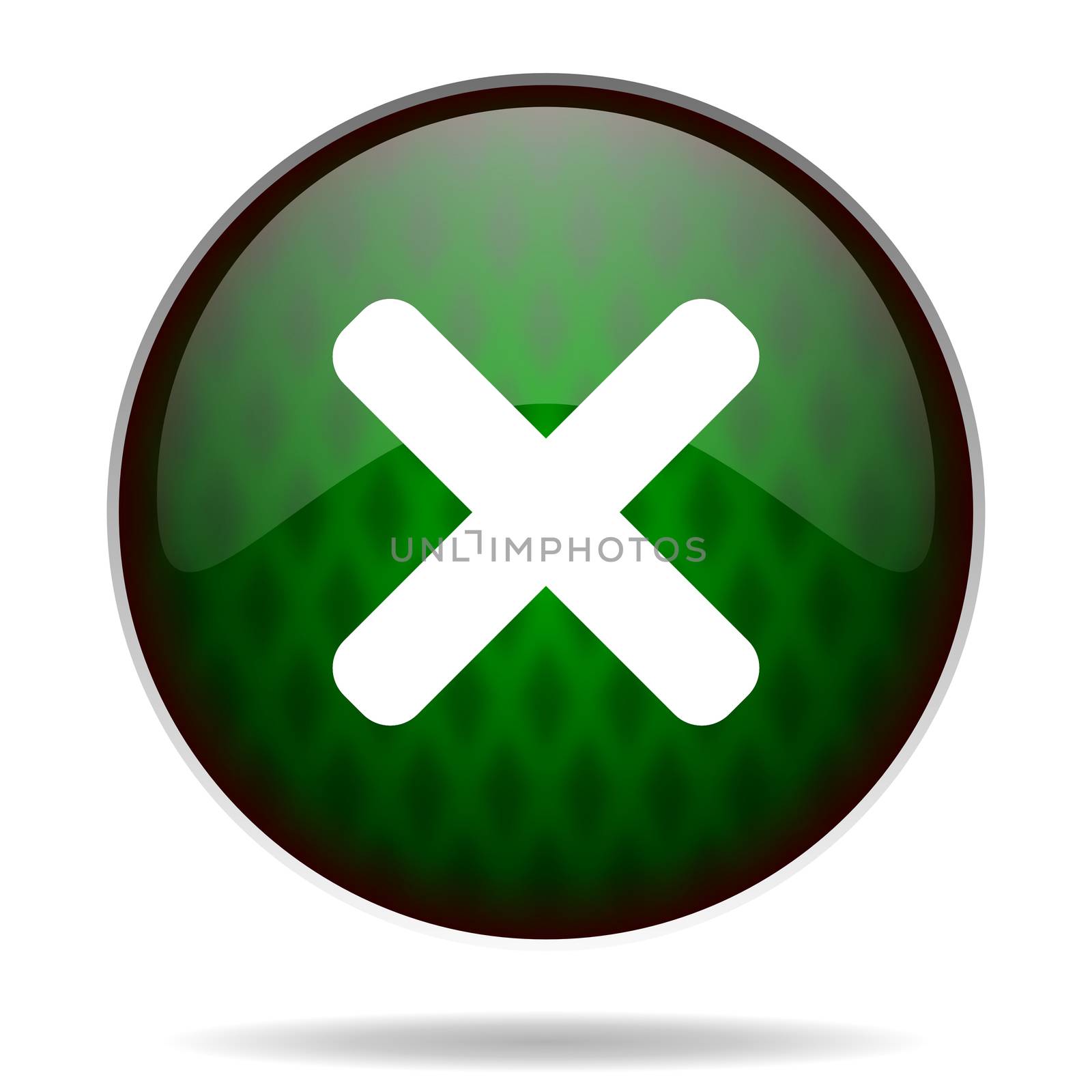 cancel green internet icon