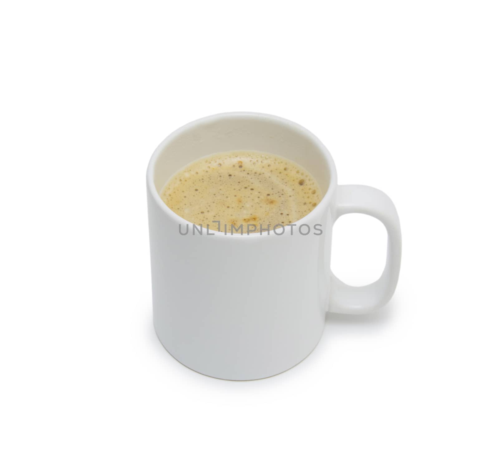 White ceramic coffee mug. Isolated on a white. by cocoo