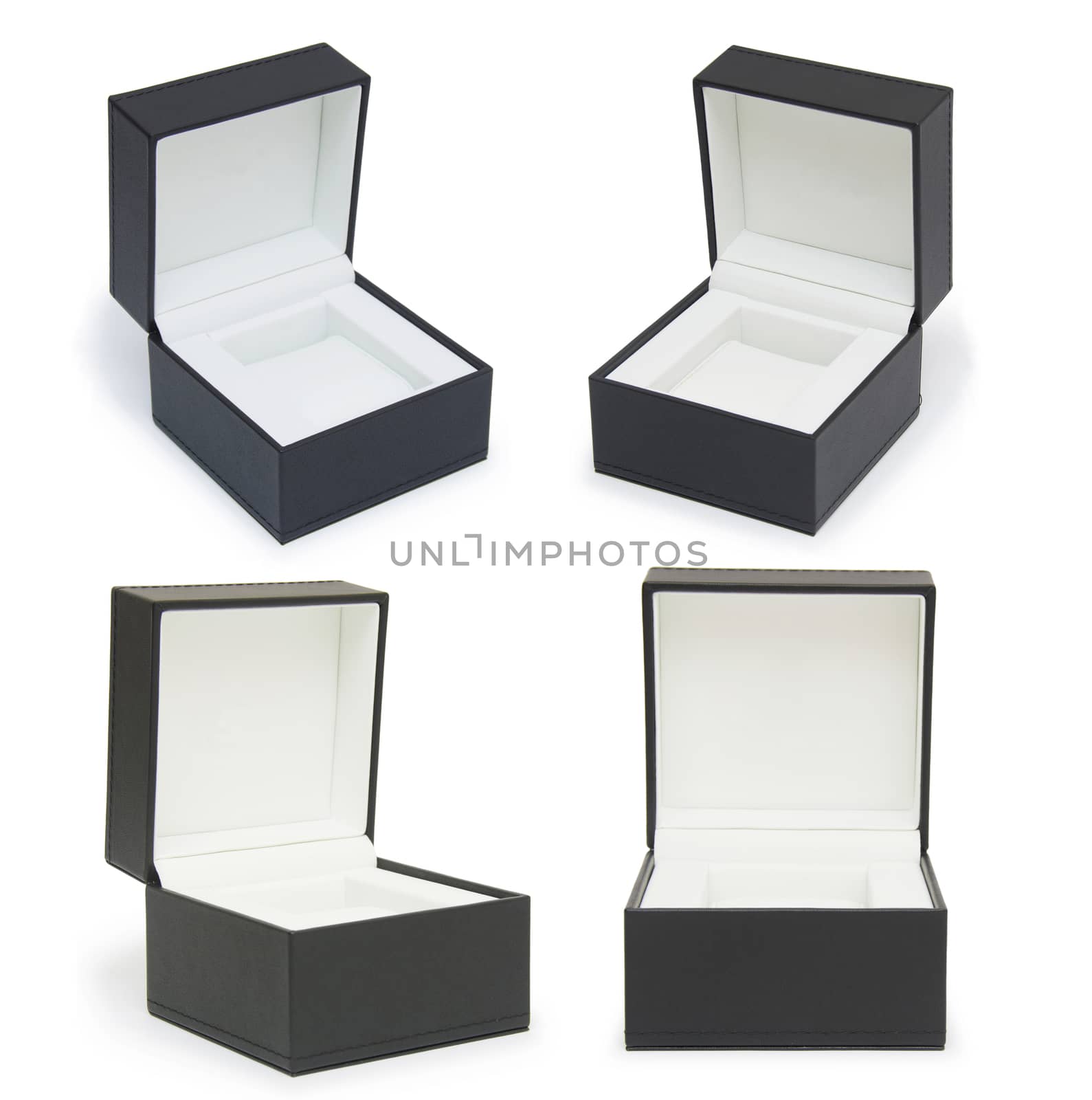 black boxes collection  on white background by cocoo