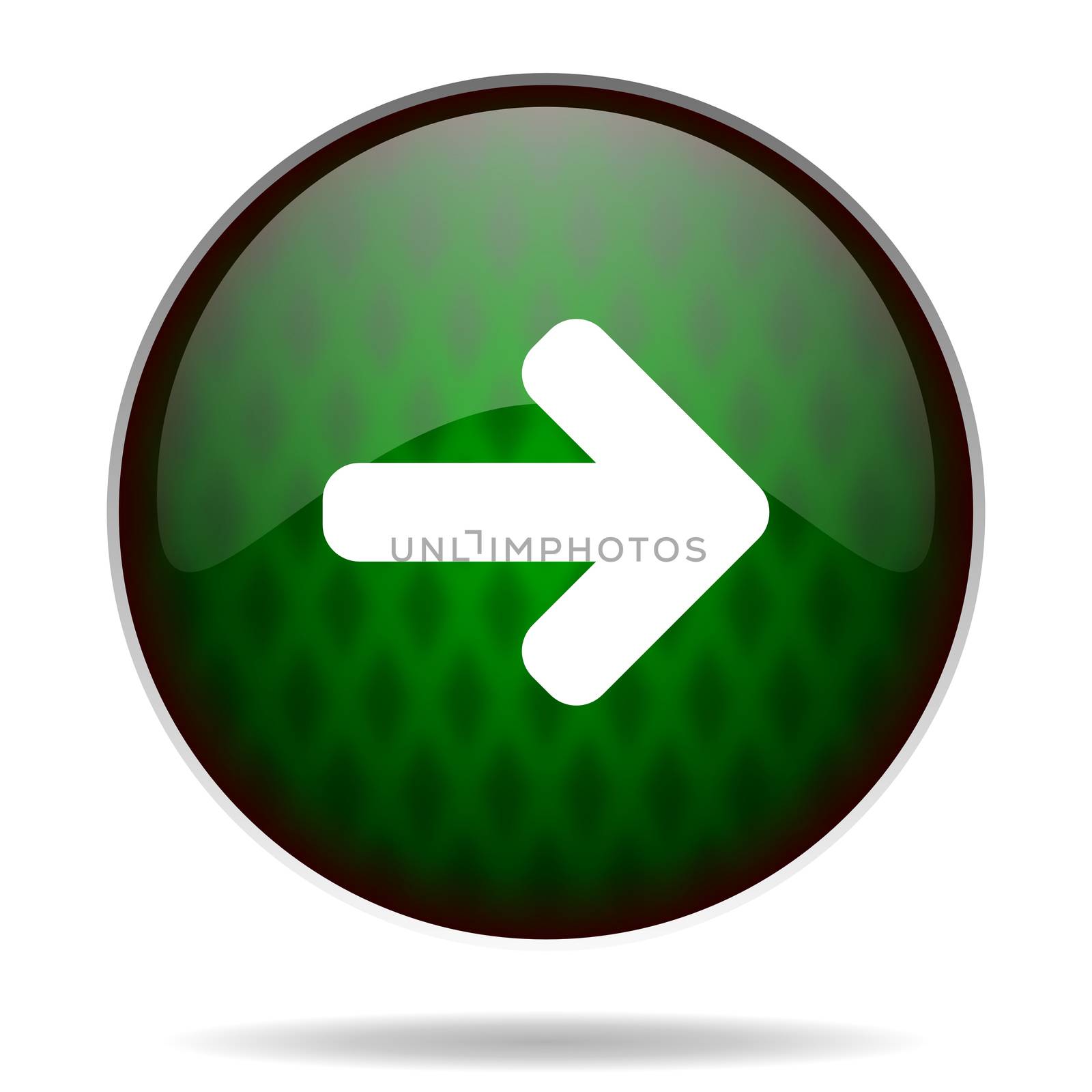 right arrow green internet icon