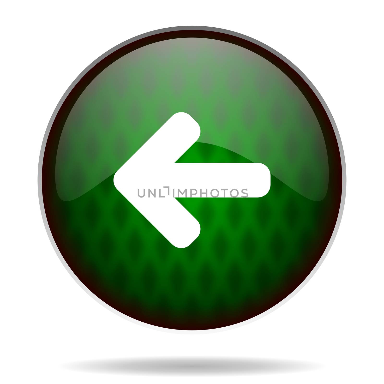 left arrow green internet icon