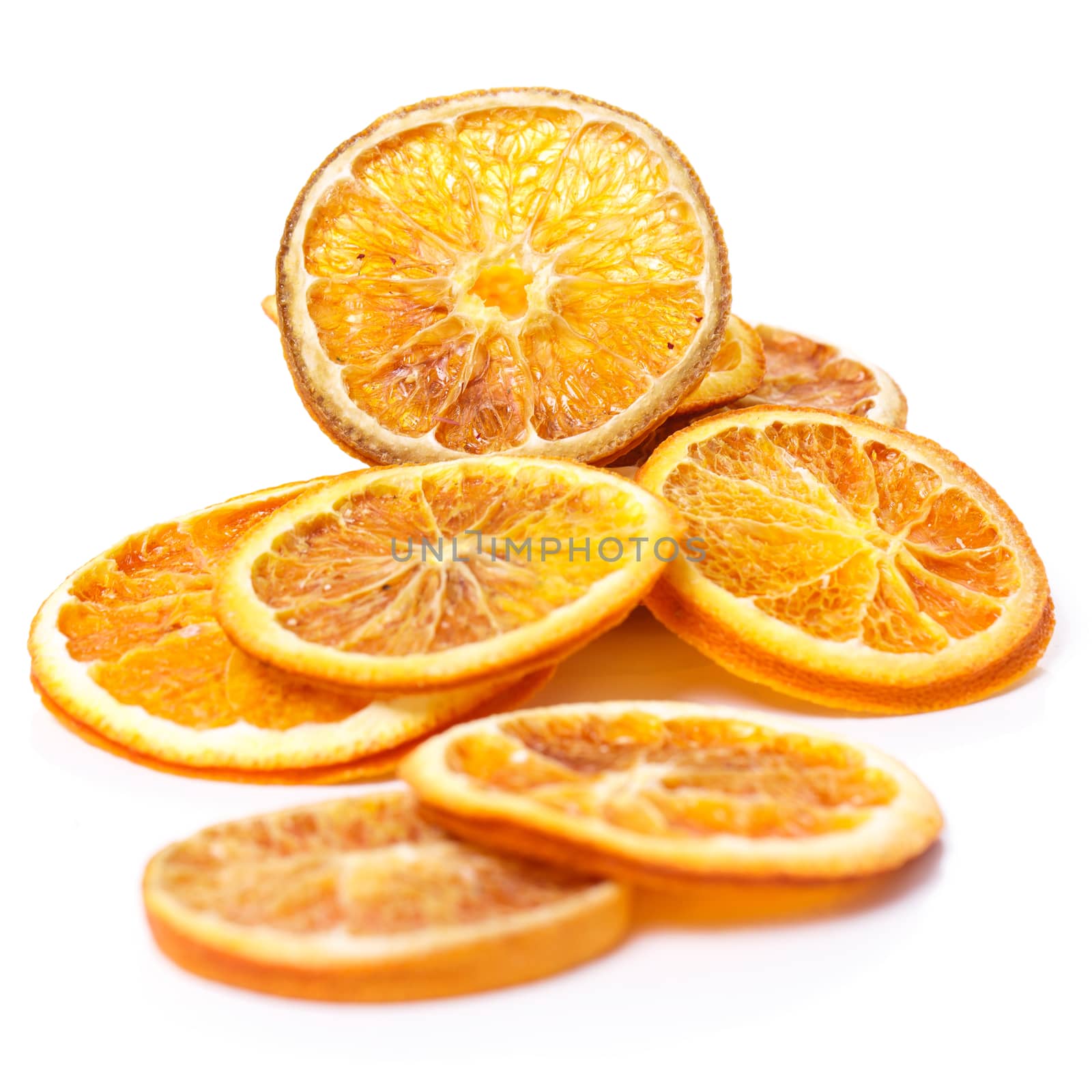 Dried orange on the table by rufatjumali
