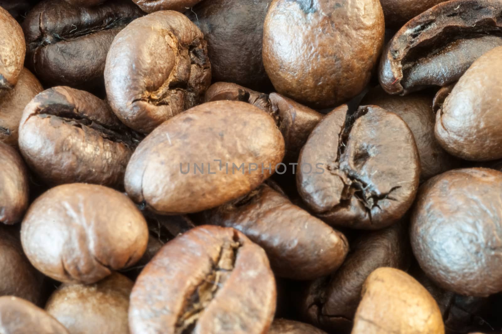 beautiful background of macro of coffe in studio