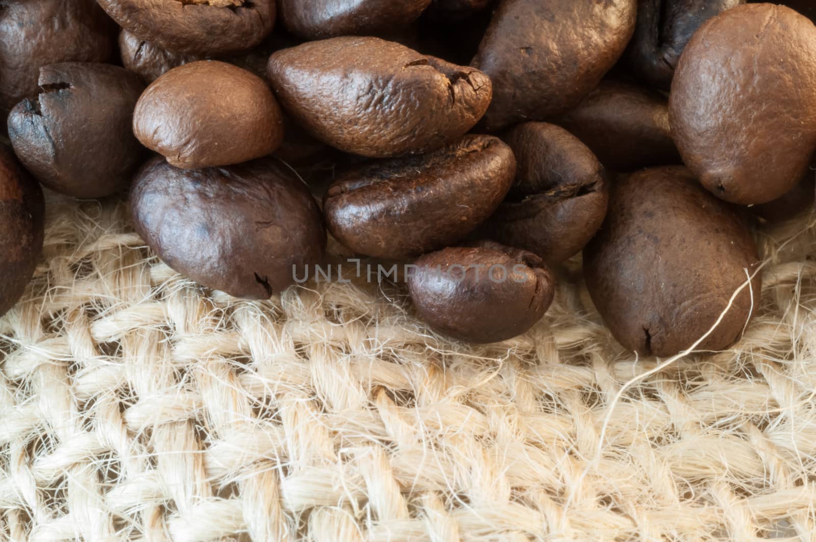 beautiful background of macro of coffe in studio