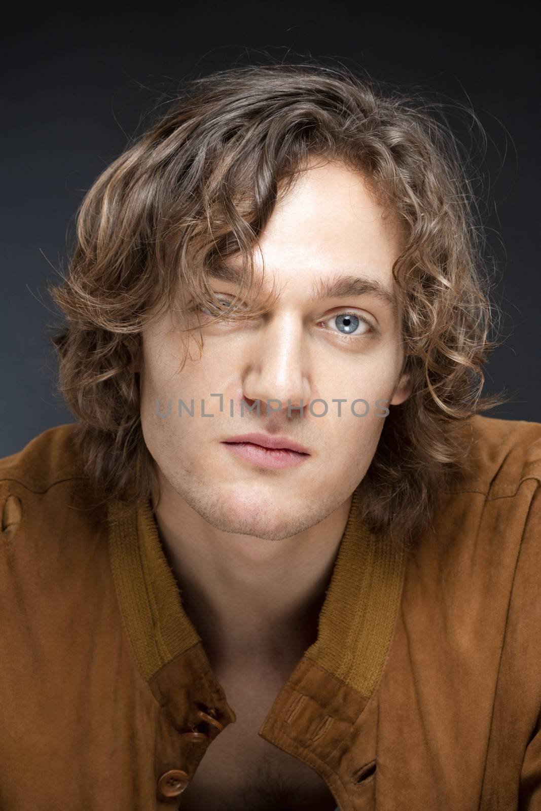 Portrait of a Young Man with Brown Hair.