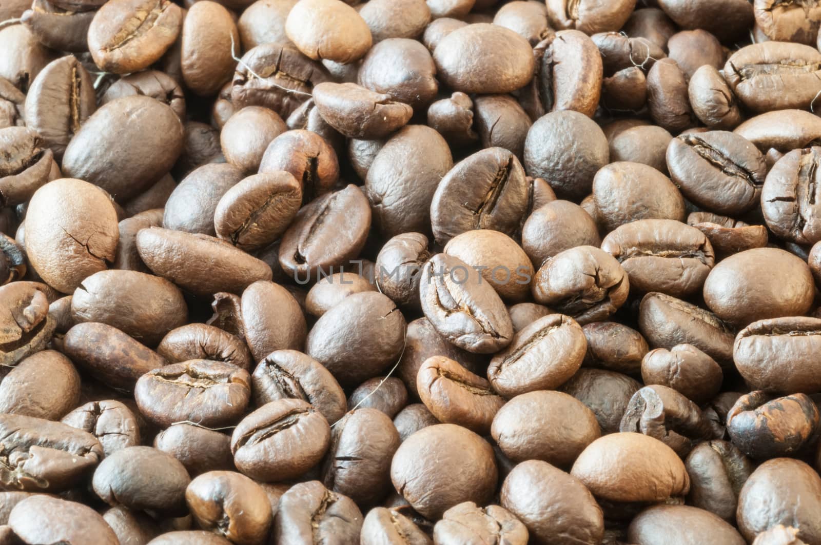 beautiful background of macro of coffe in studio