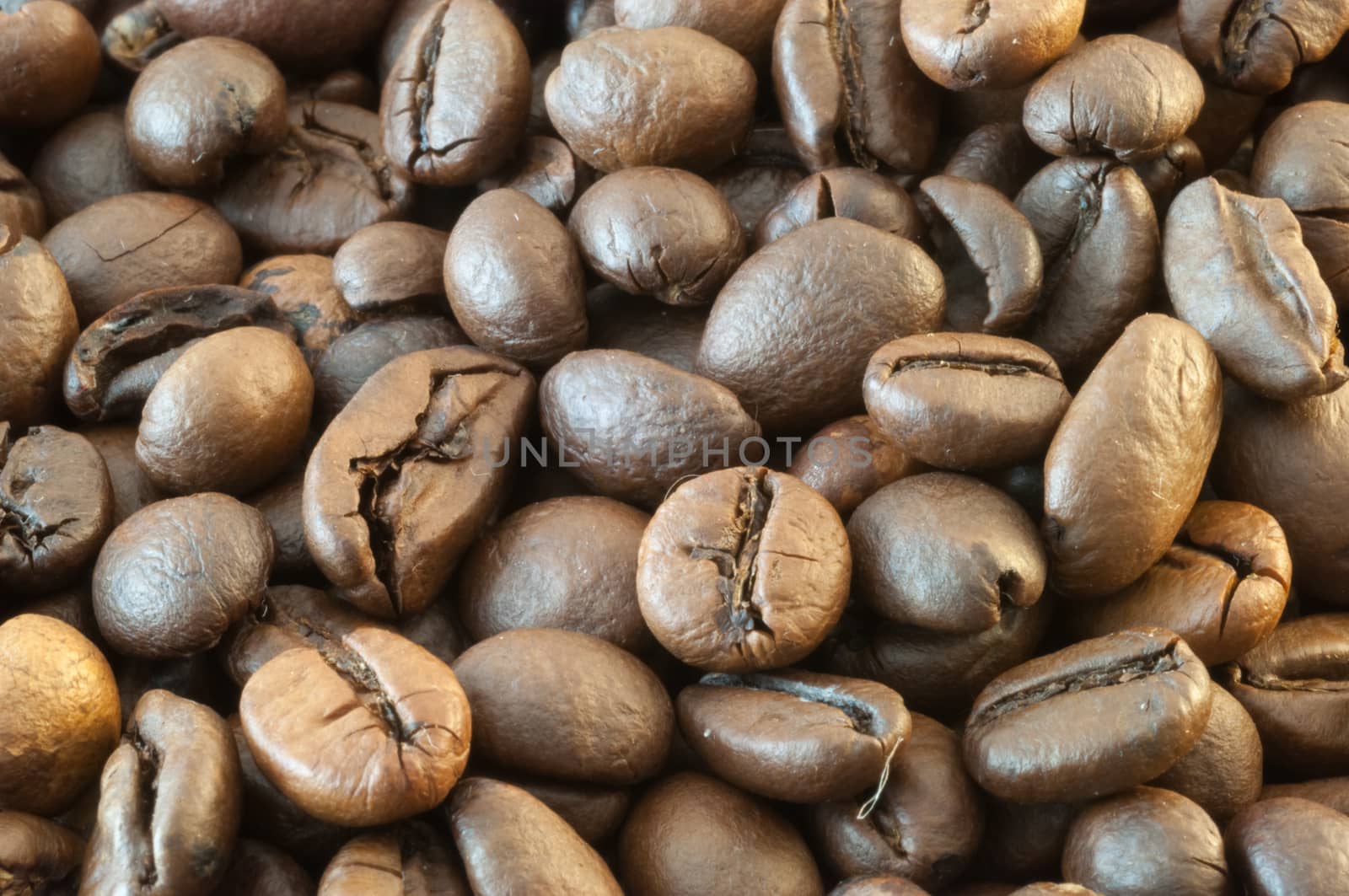 beautiful background of macro of coffe in studio