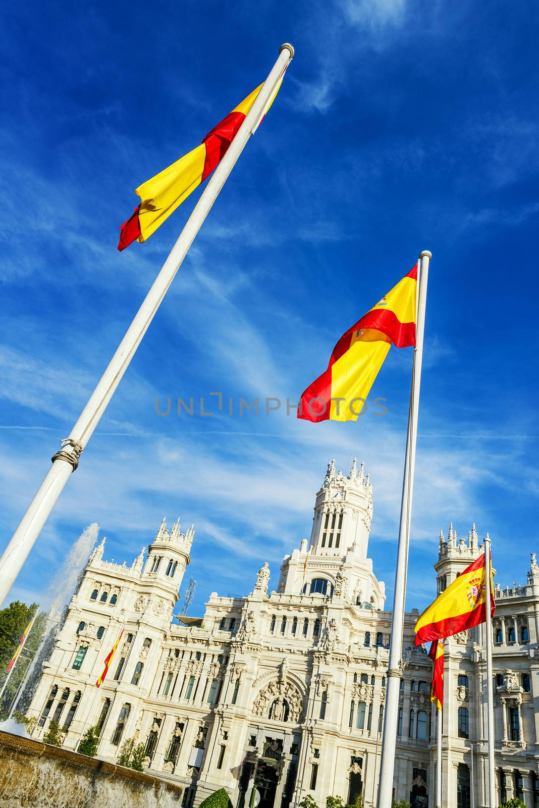 Cibeles museo and  located downtown Madrid, Spain 