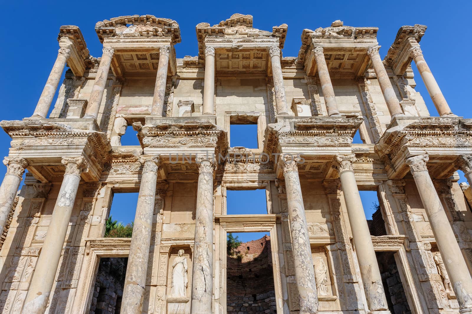 Ancient Celsius Library in Ephesus, Turkey by starush