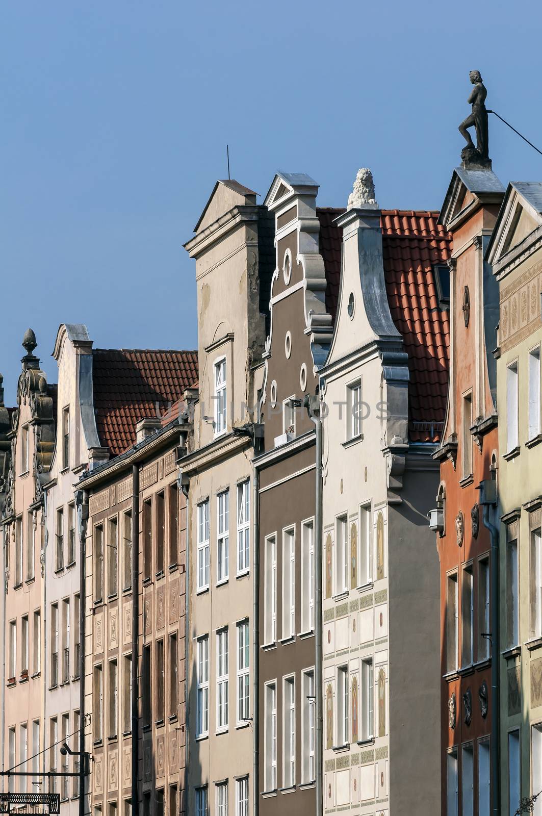 Typical polish architecture in the Old Town of Gdansk.