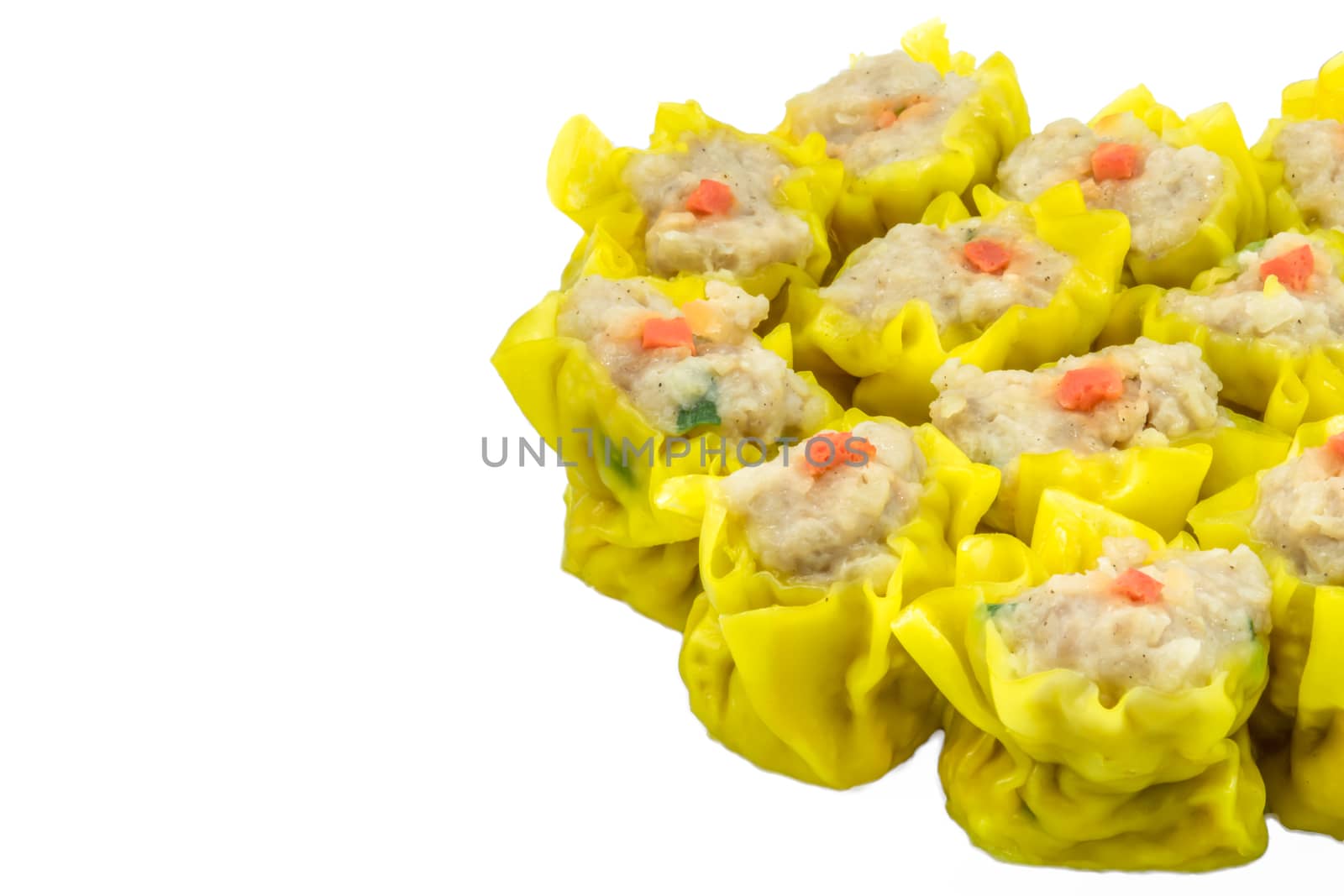 DimSum Chinese Appetizer Type of Chinese Steamed Dumpling side isolate