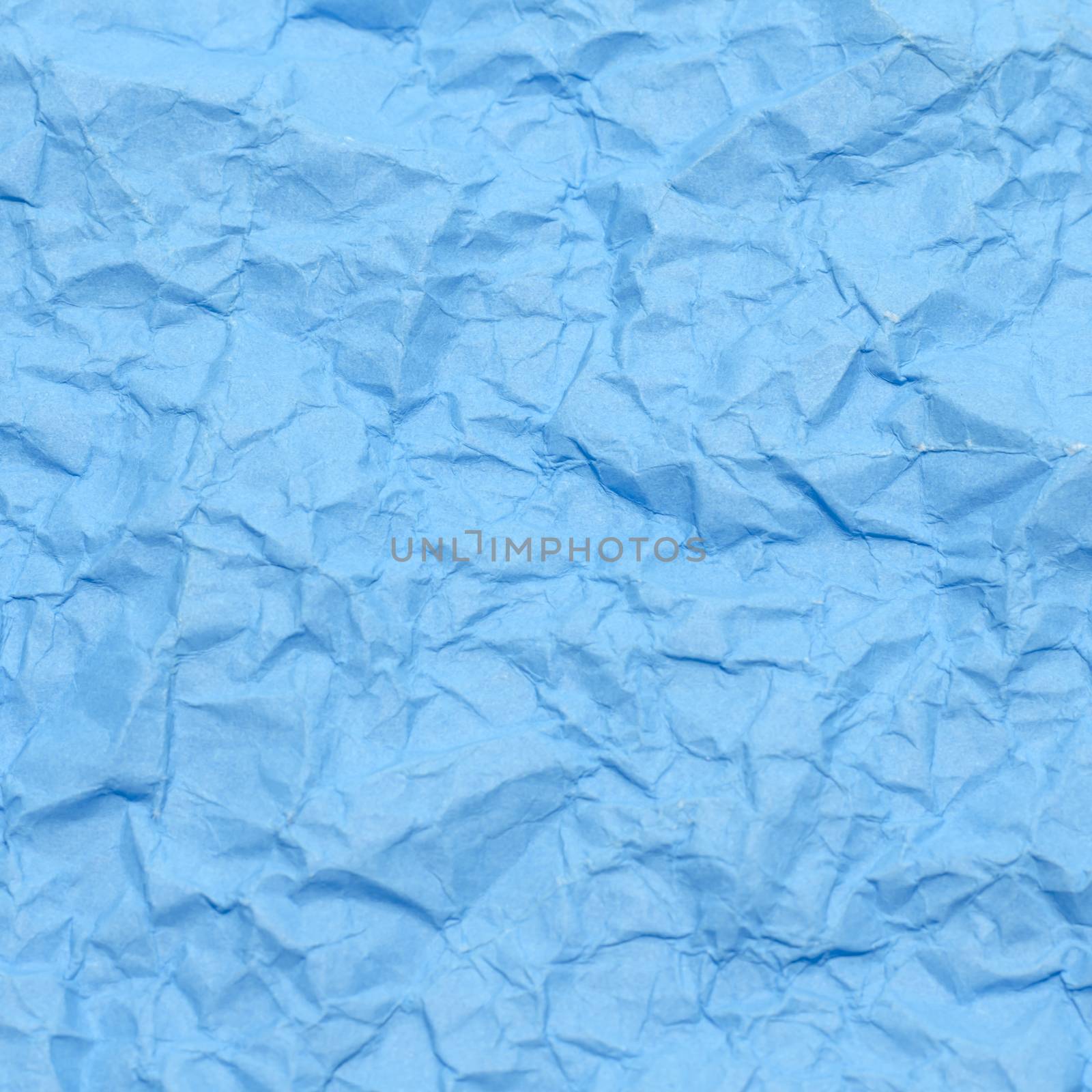 texture of wrinkled blue paper background