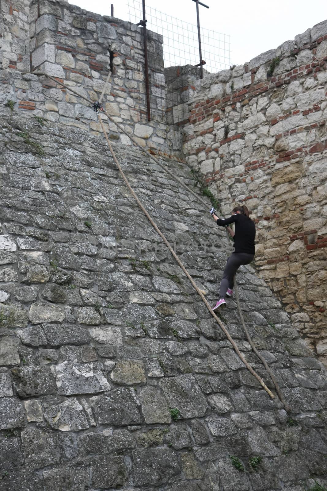 Race of Spartans held  on 25 Oktober 2014,on Belgrade fortress Kalemegdan,Serbia as promotion of healthy styles of life
