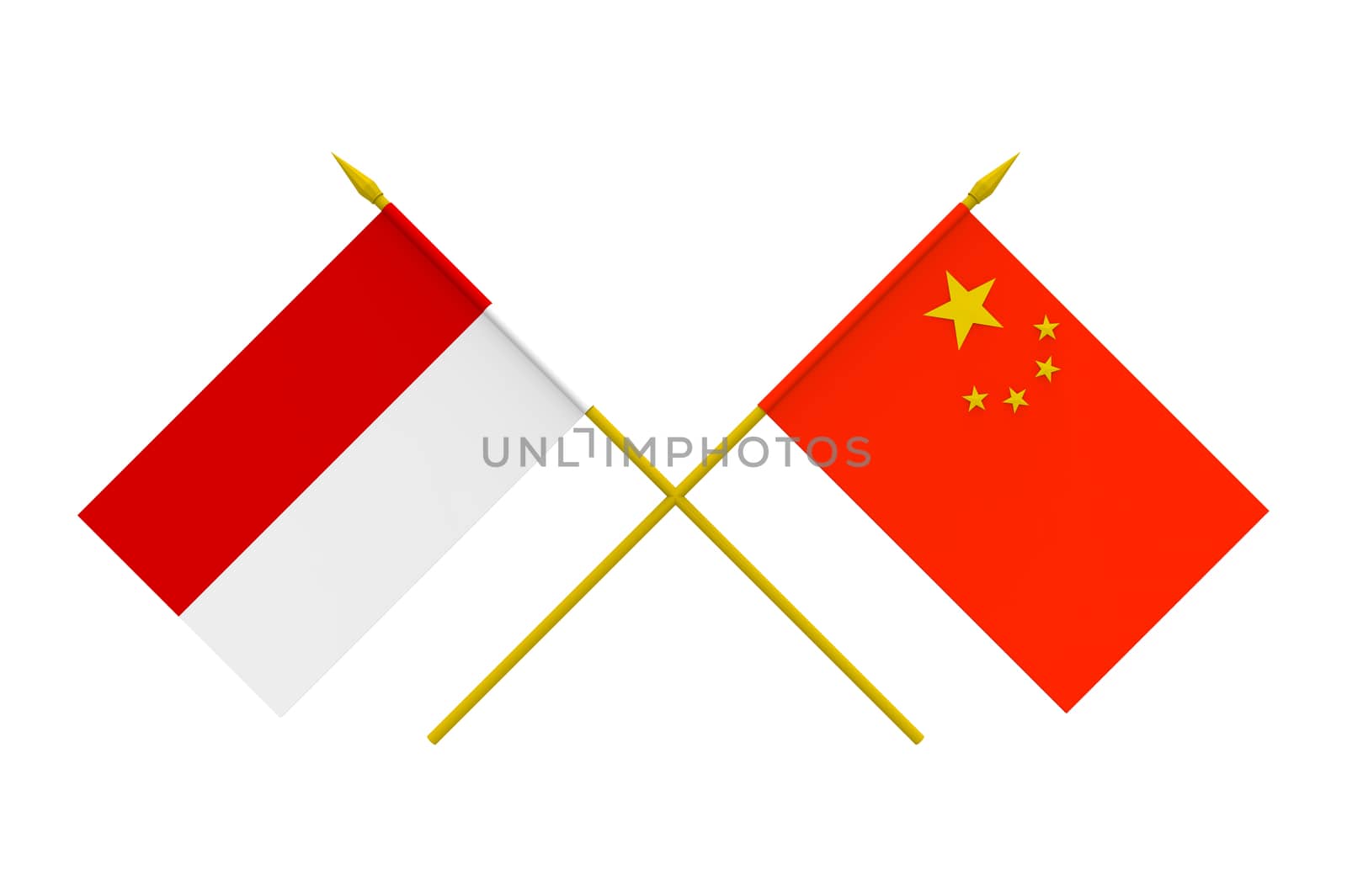 Flags, China and Indonesia by Boris15
