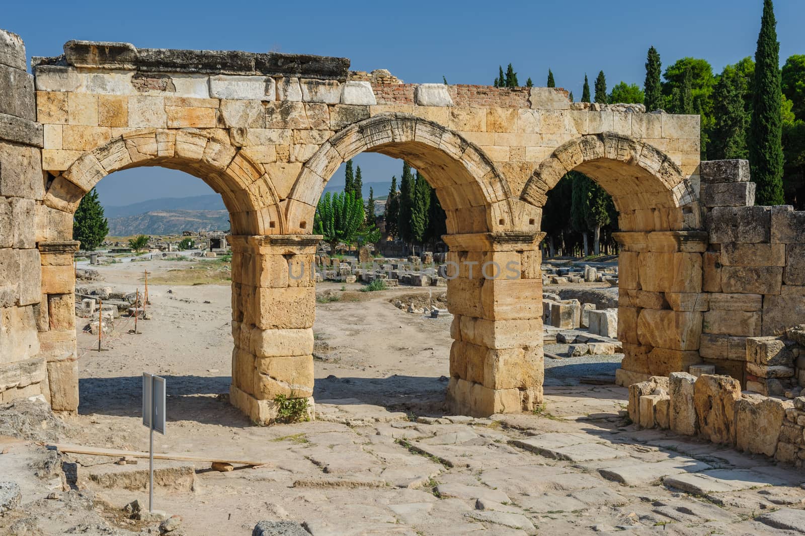 Ruins of Hierapolis, now Pamukkale by starush