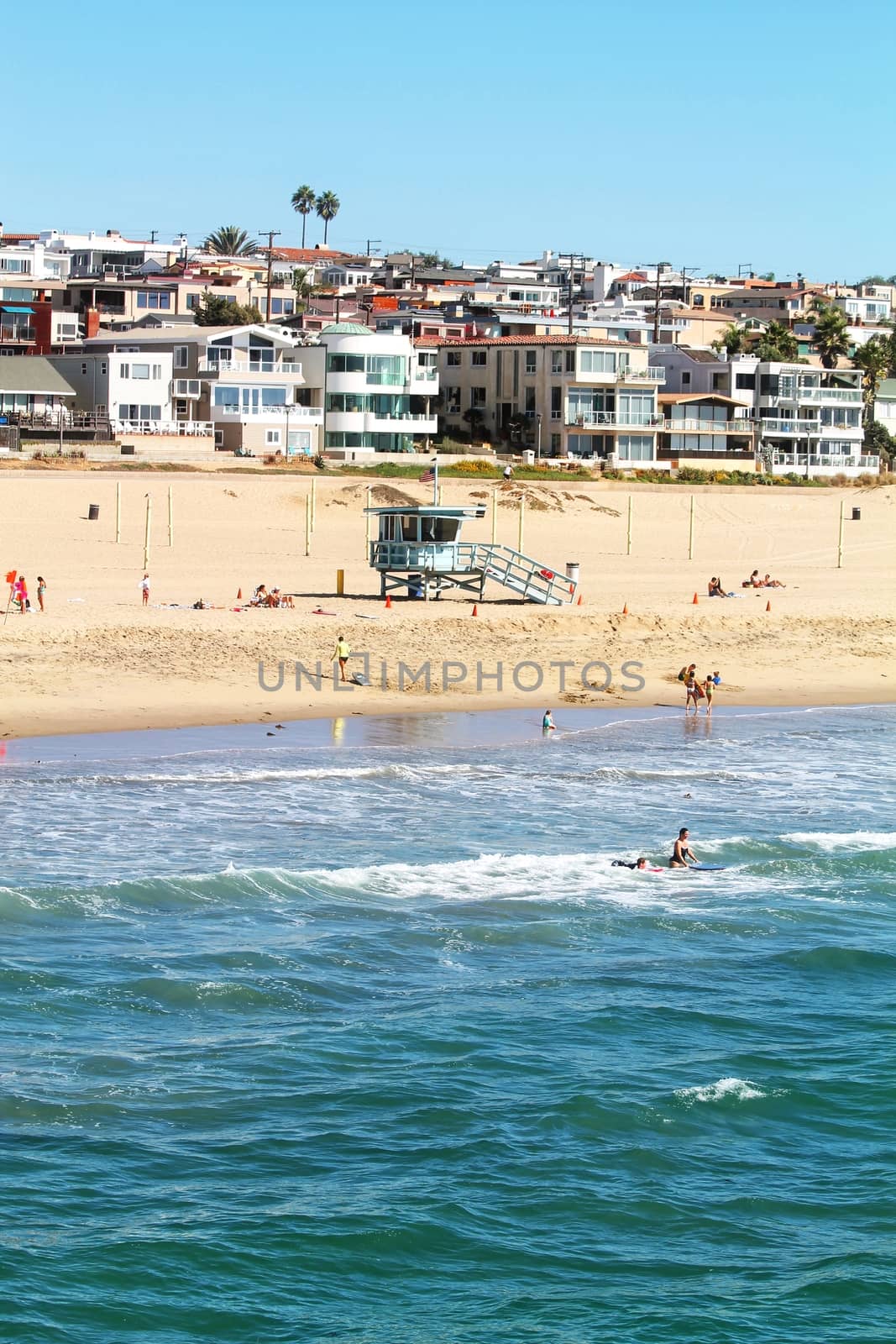 Beautiful beach in California,USA.