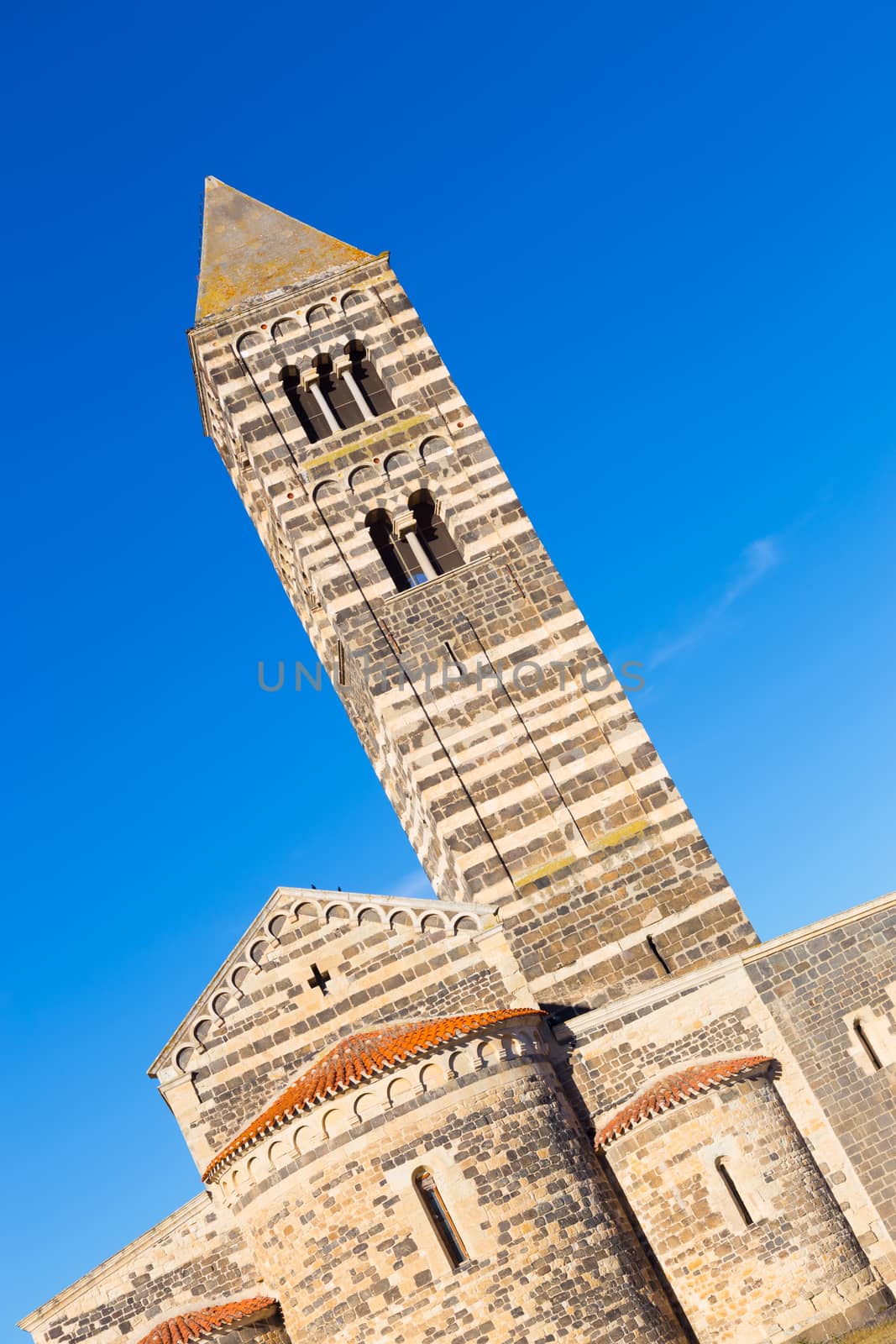 Santa Trinita di Saccargia, beautiful Romanesque church in northern Sardinia Sassari Province. Itay.