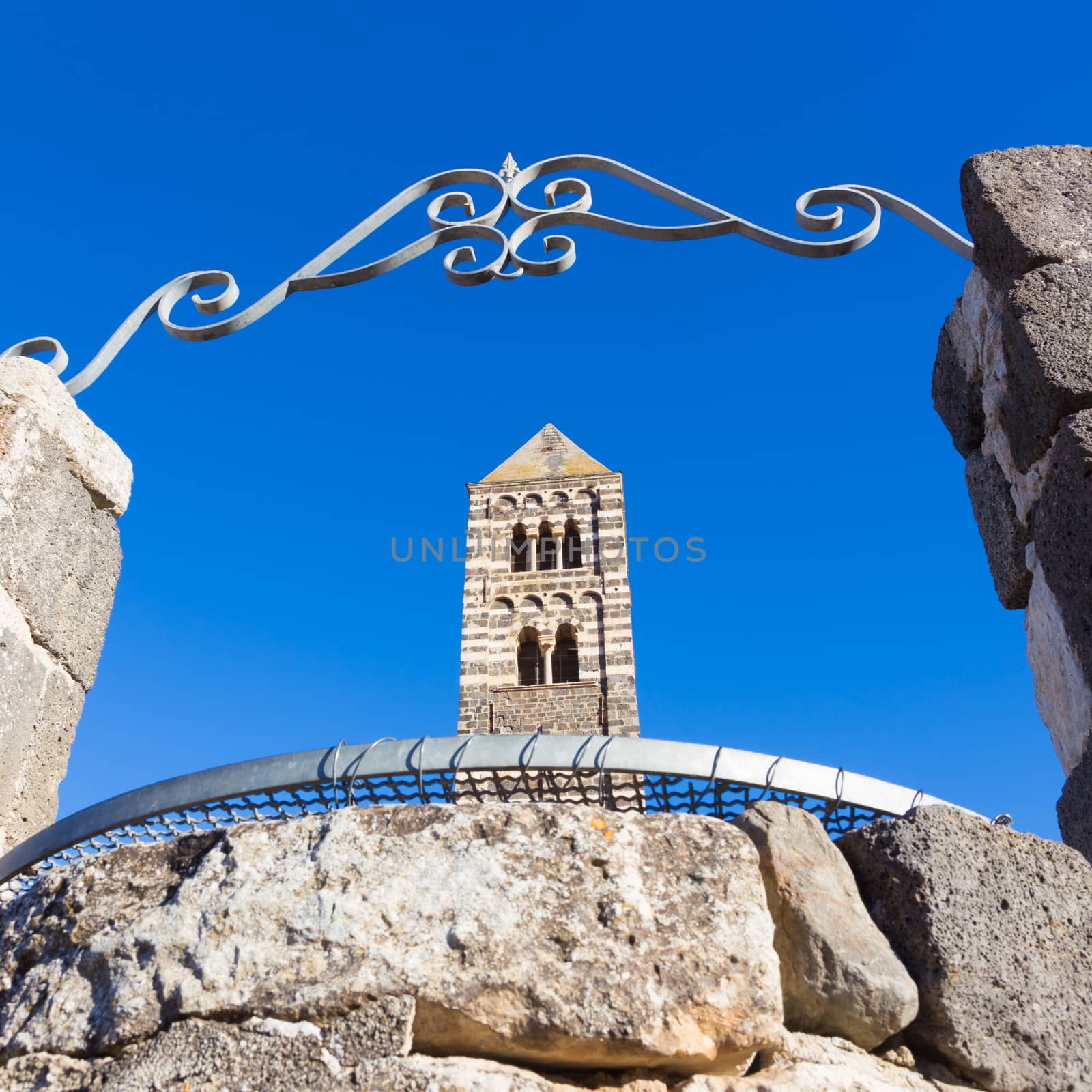 Santa Trinita di Saccargia, beautiful Romanesque church in northern Sardinia Sassari Province. Itay.