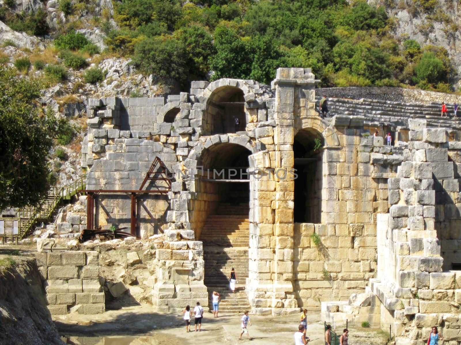 Ancient Dead Town In Myra Demre Turkey