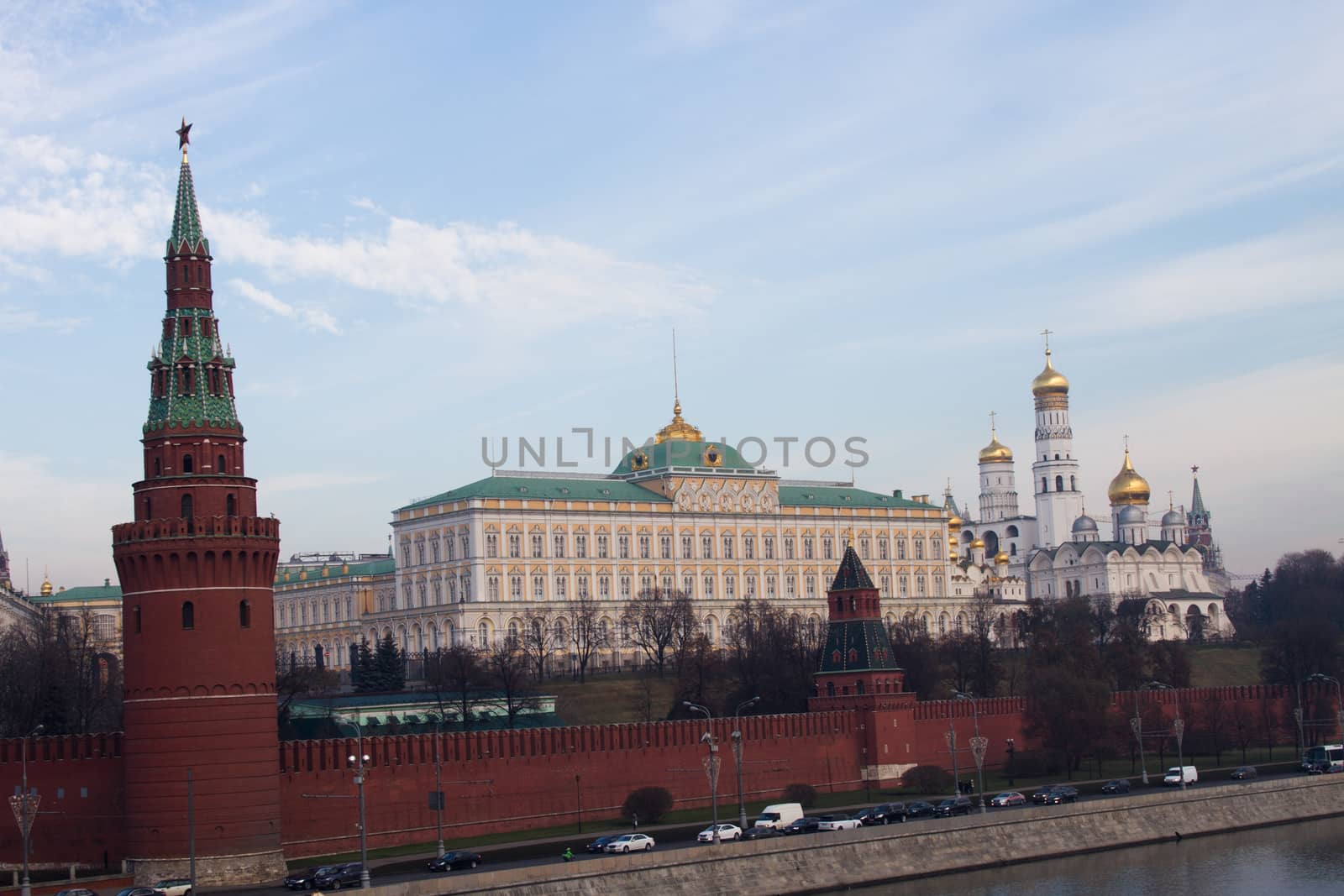 Moscow, Russia - October 30, 2014. The building of the Kremlin views of the Moscow river