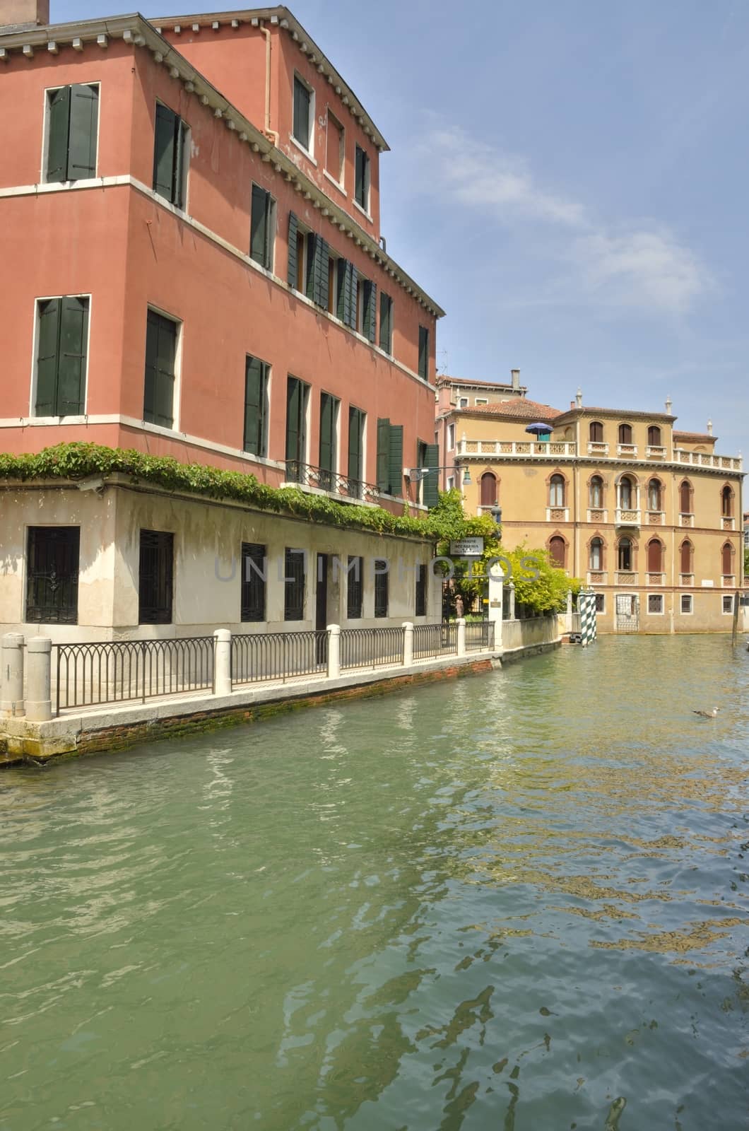 Villa Maravege Hotel in the canal in the Dorsoduro district of Venice, Italy