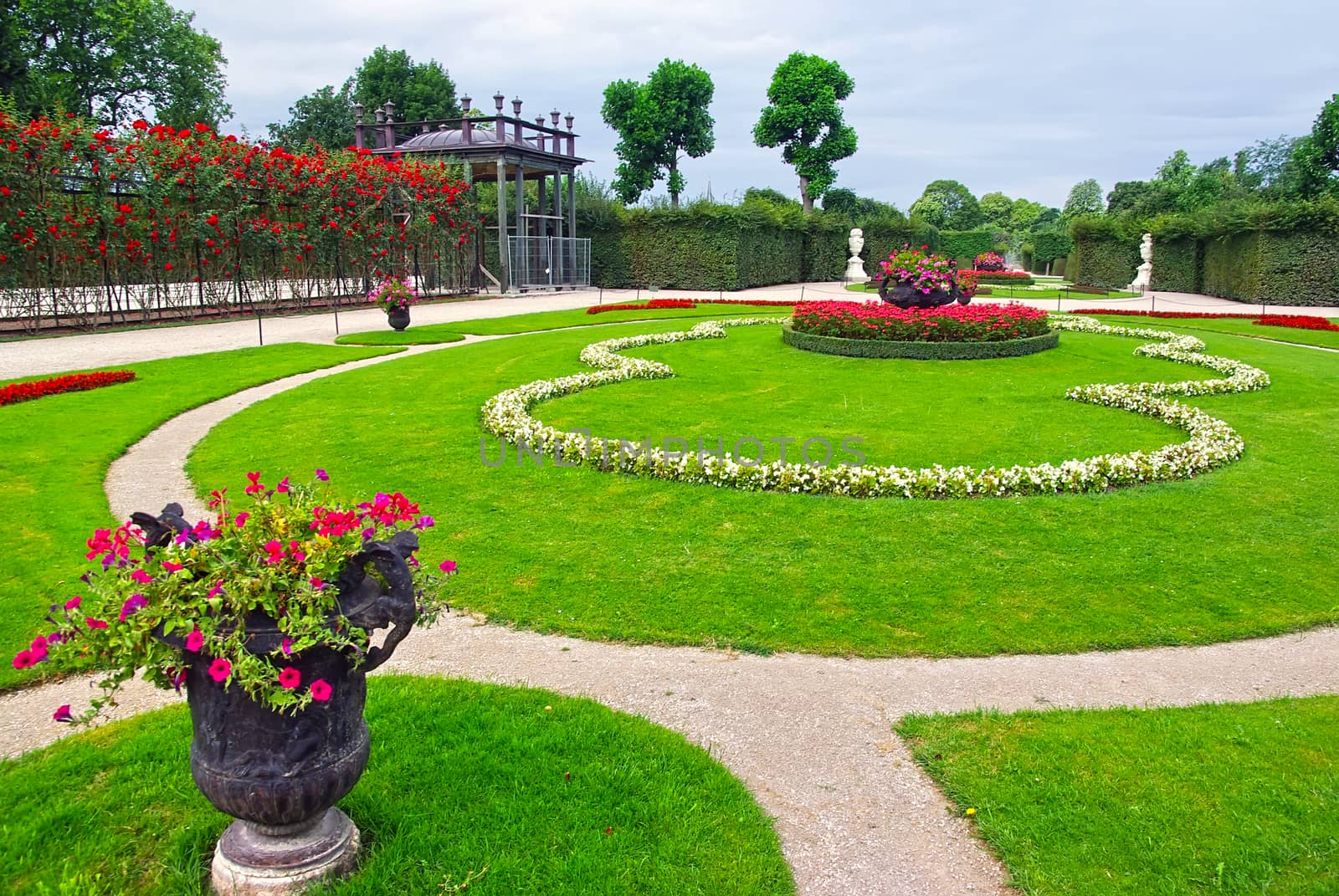 Schonbrunn palace gardens in Wien, Austria.